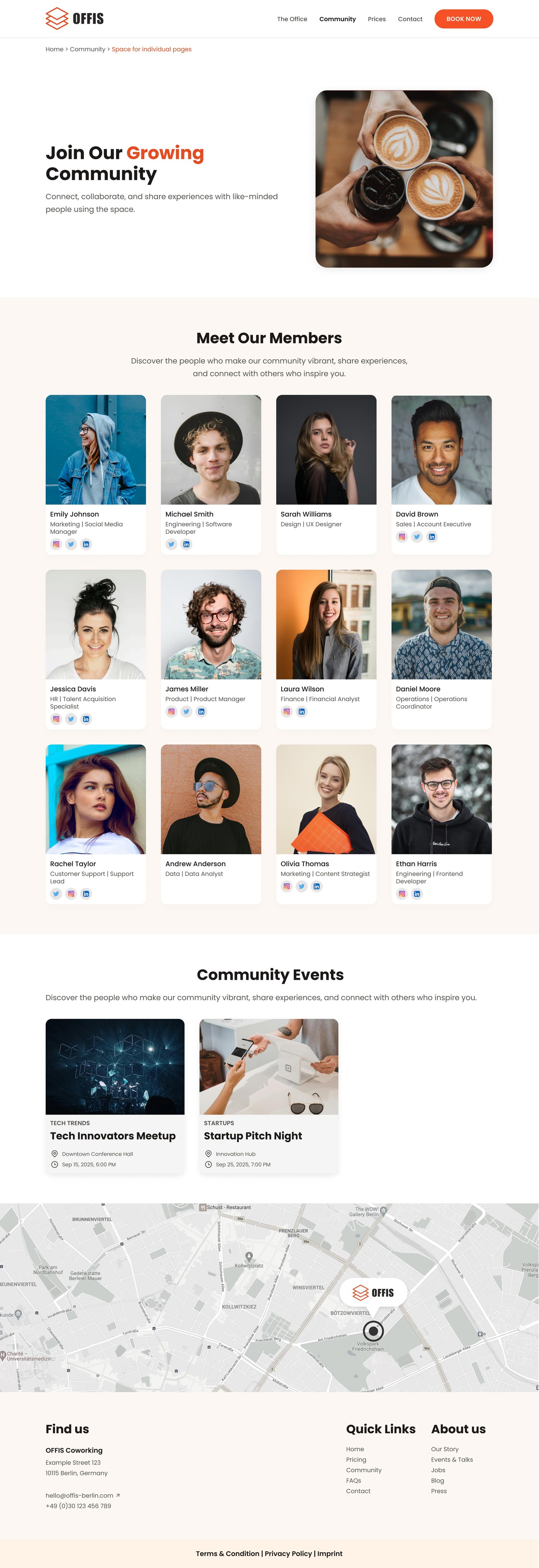 Hi-Fi landing page for OFFIS - image 2 - student project