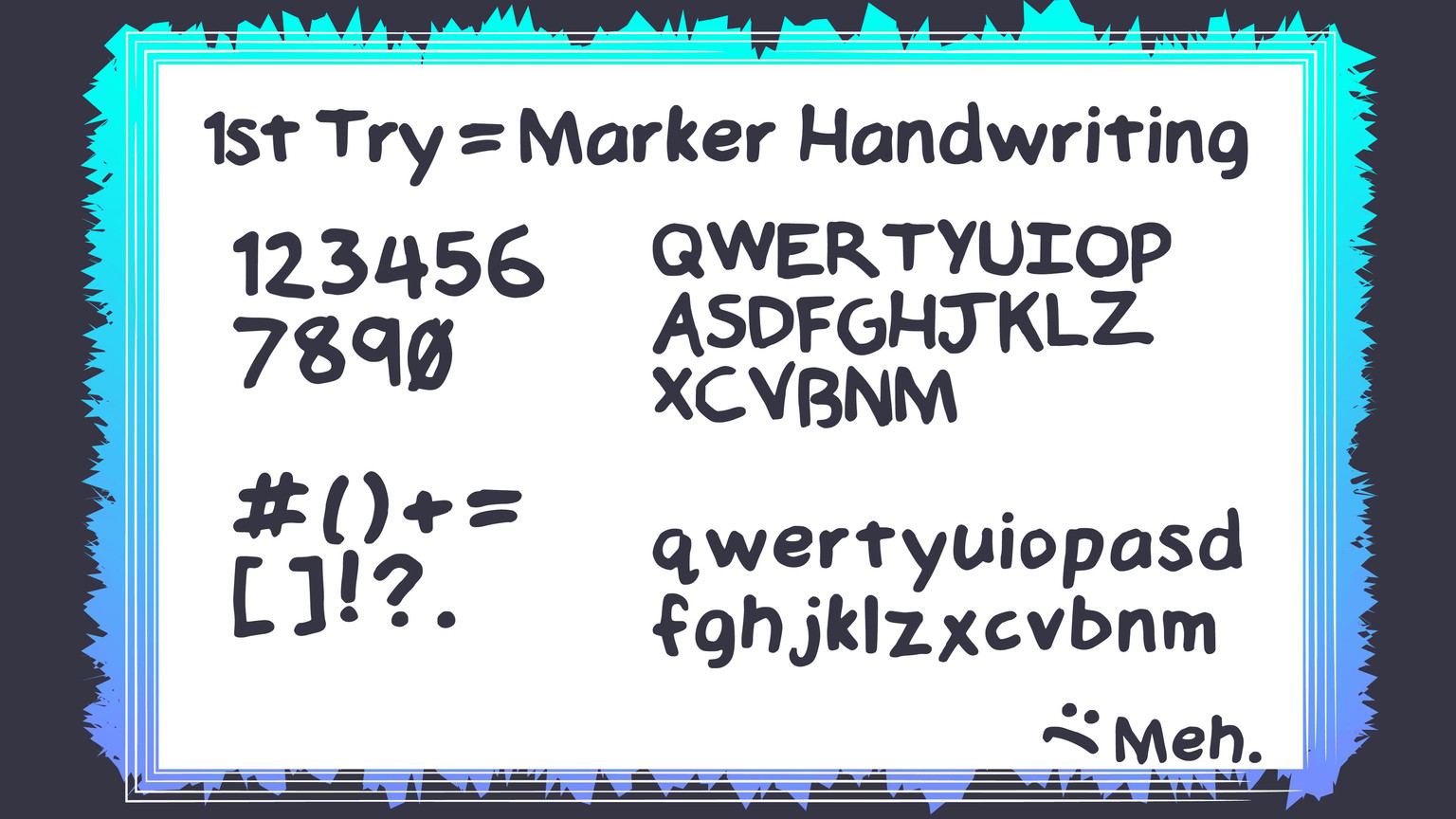 Handwritten Font - image 3 - student project