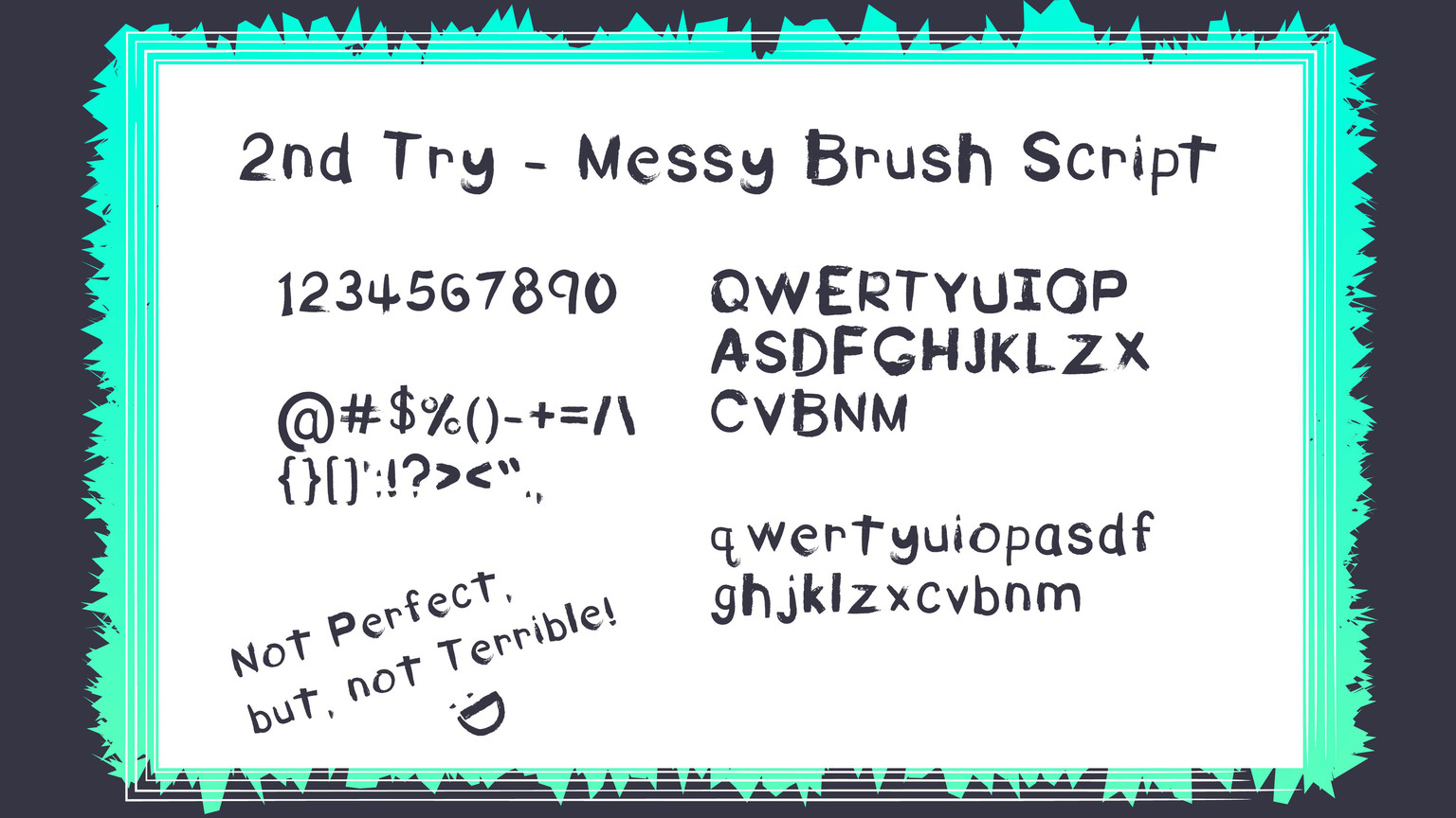Handwritten Font - image 4 - student project