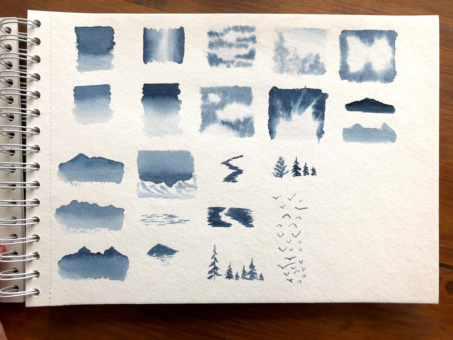 Watercolour Monochrome Landscapes - image 2 - student project
