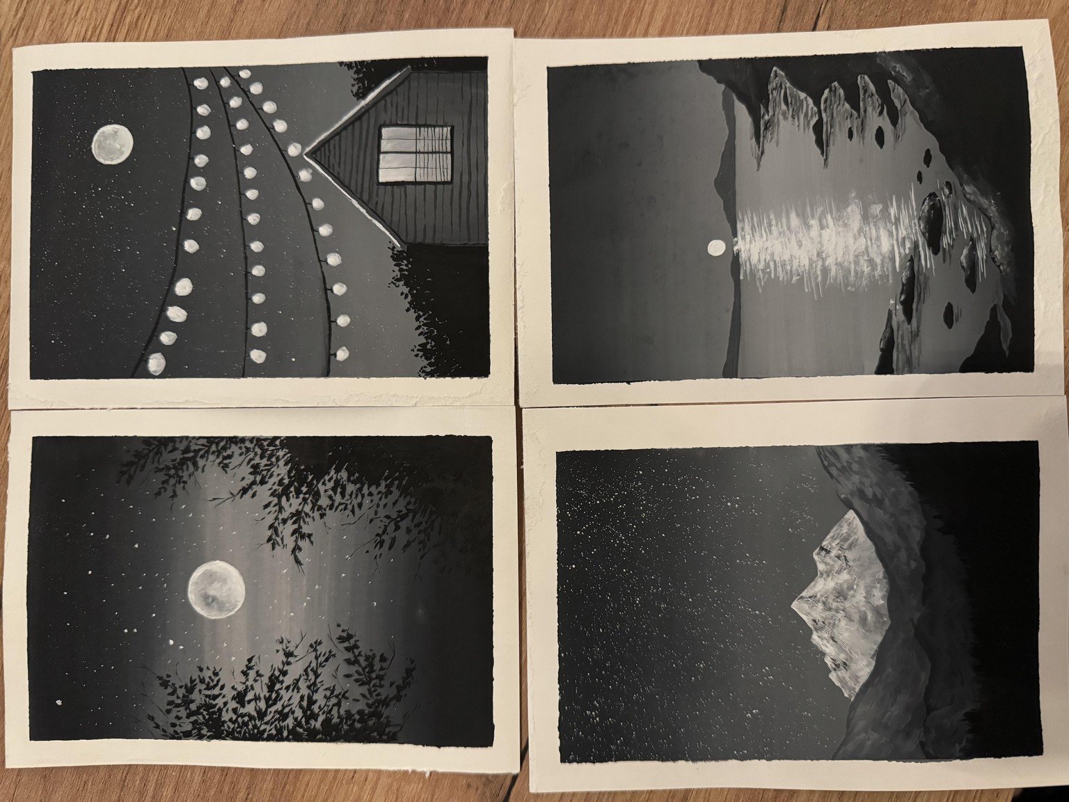 Night Paintings with Gouache - image 1 - student project