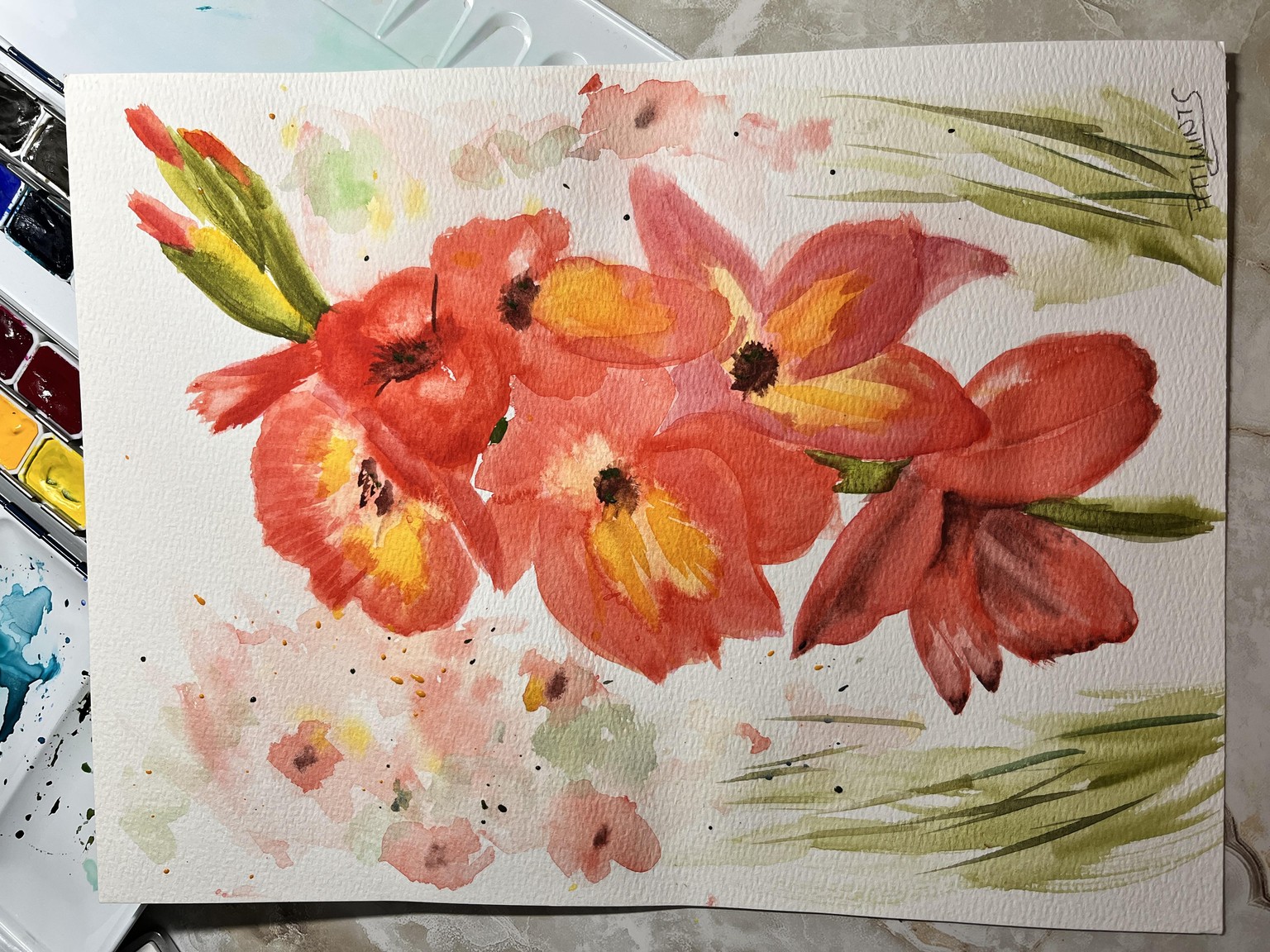 loose Gladiolas - image 2 - student project