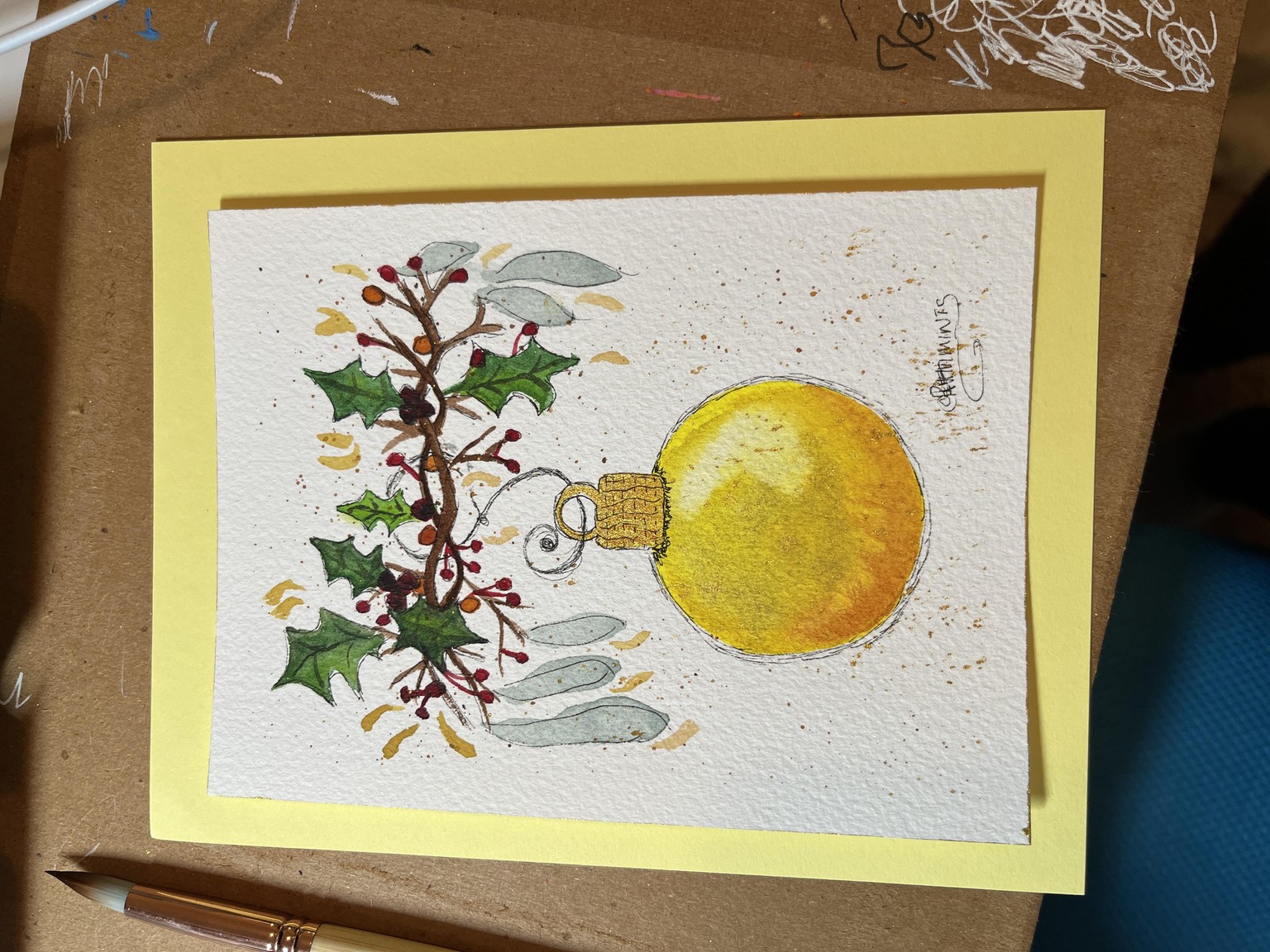 Holiday Ornament Xmas Card - image 2 - student project