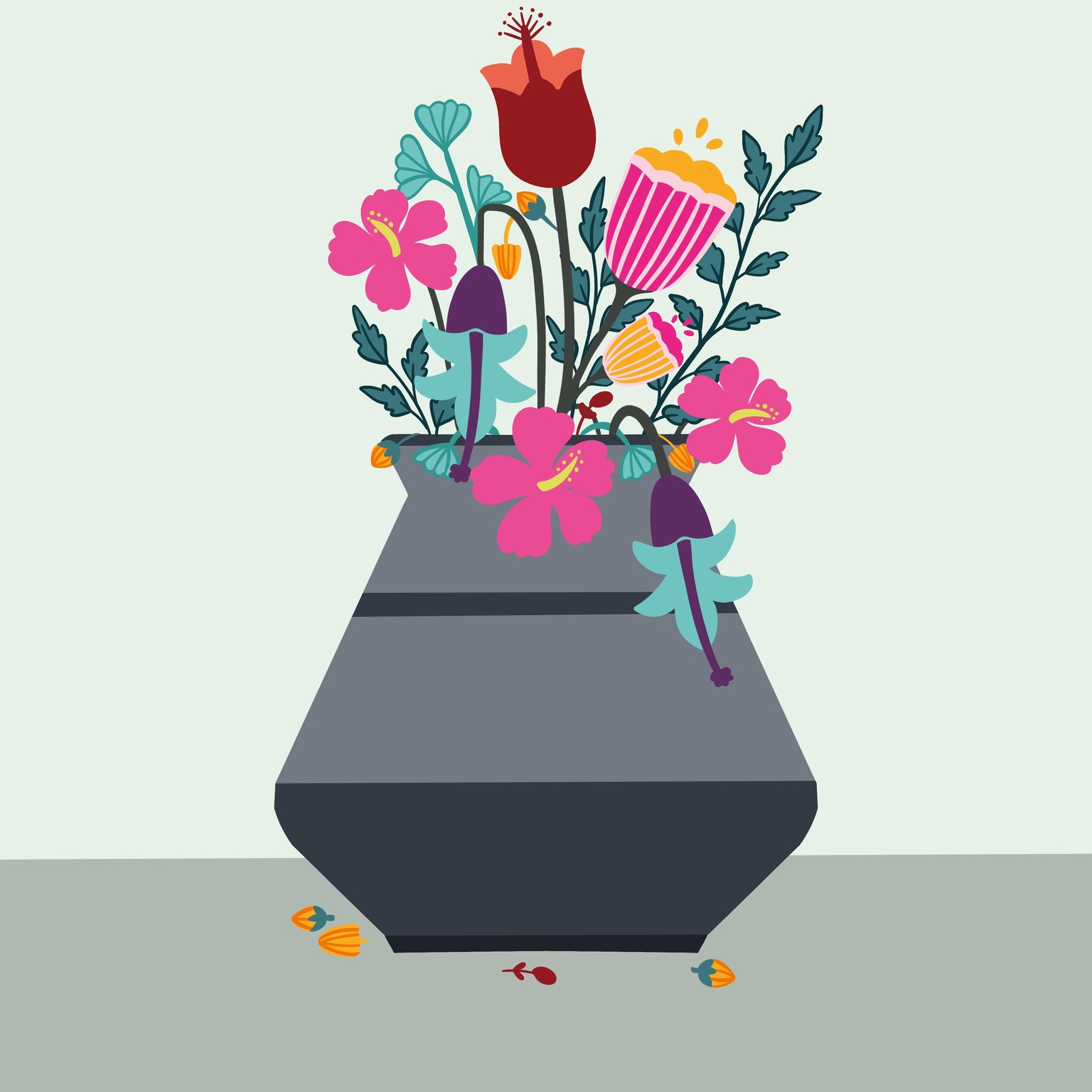 Colorful Floral Illustration_Procreate - image 4 - student project