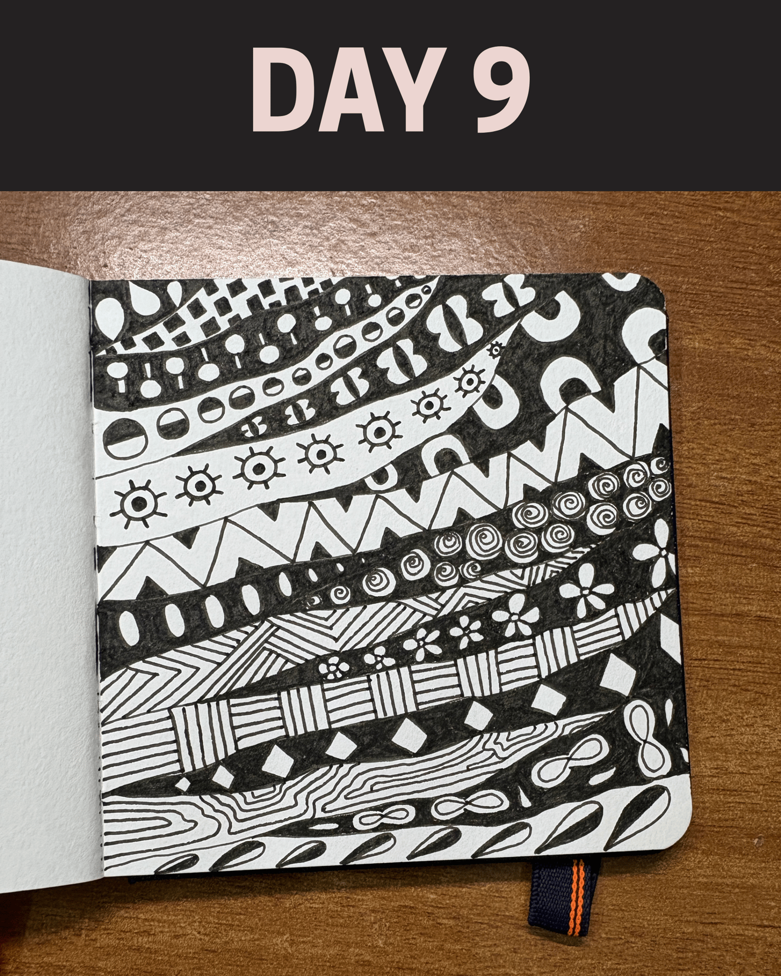 WIP - 45 Zentangle Designs - image 8 - student project