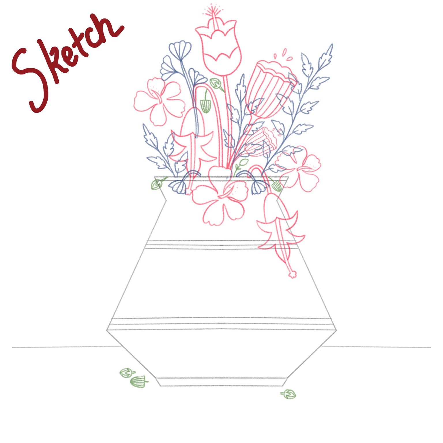 Colorful Floral Illustration_Procreate - image 3 - student project