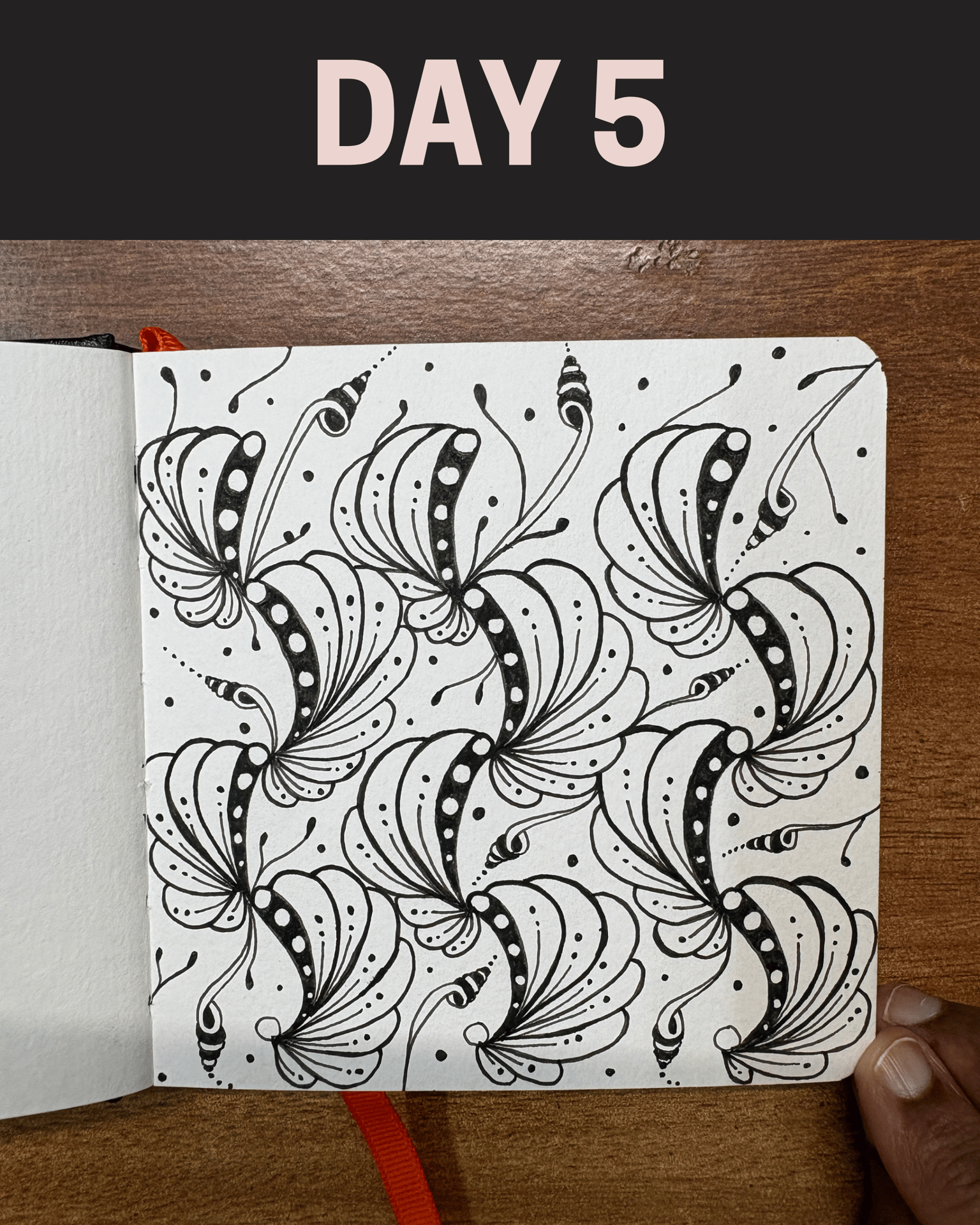 WIP - 45 Zentangle Designs - image 12 - student project