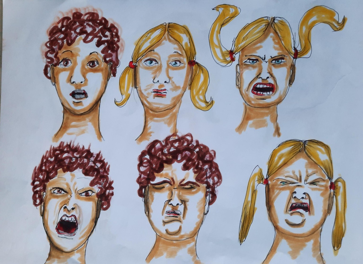 cartoon expressions - image 2 - student project