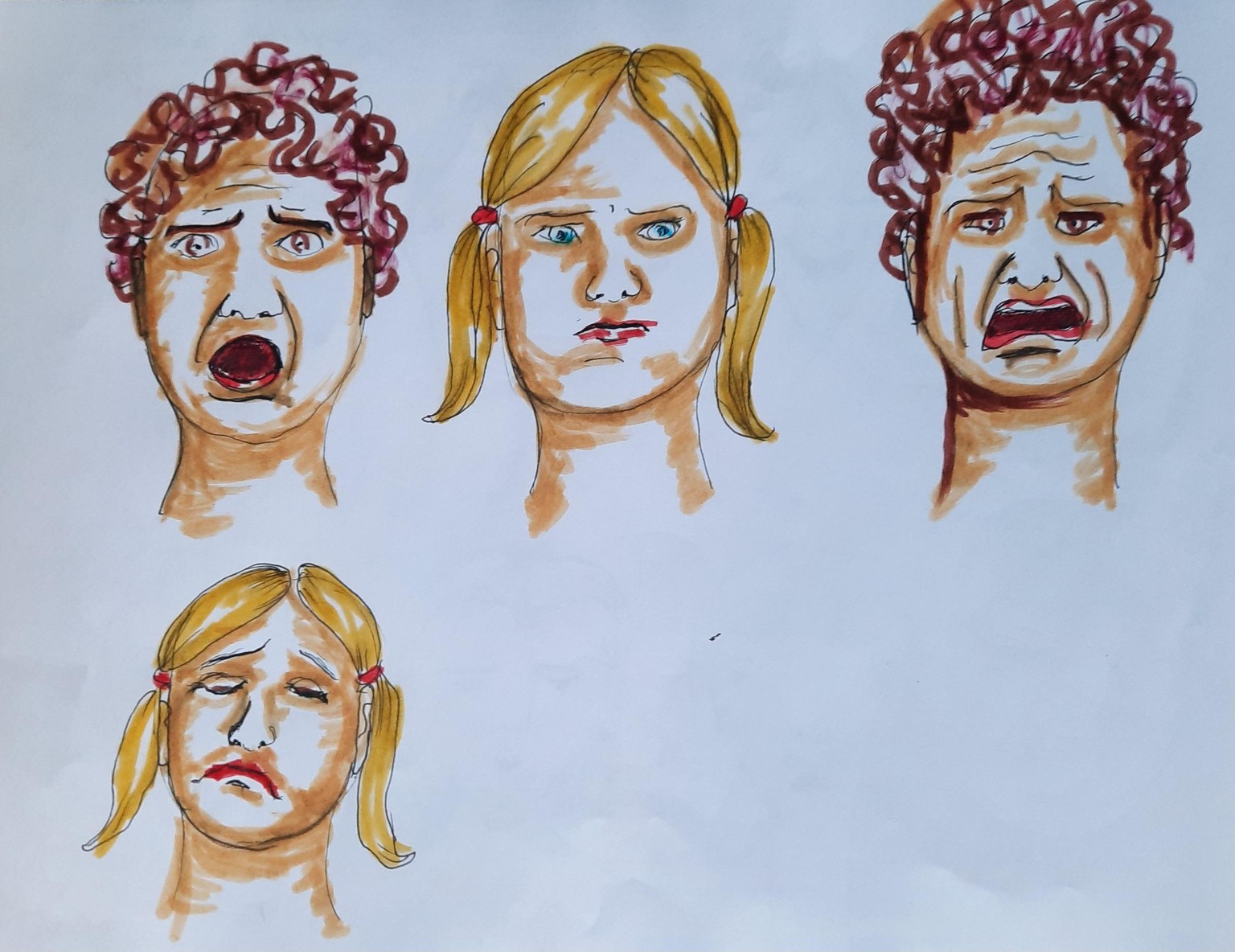 cartoon expressions - image 3 - student project