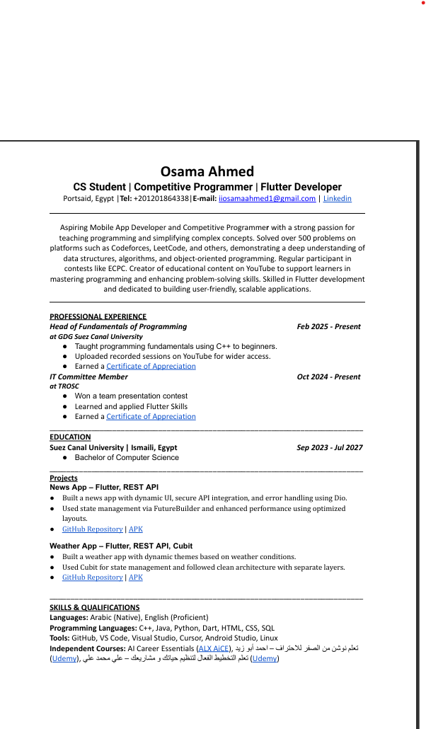 My CV - image 1 - student project