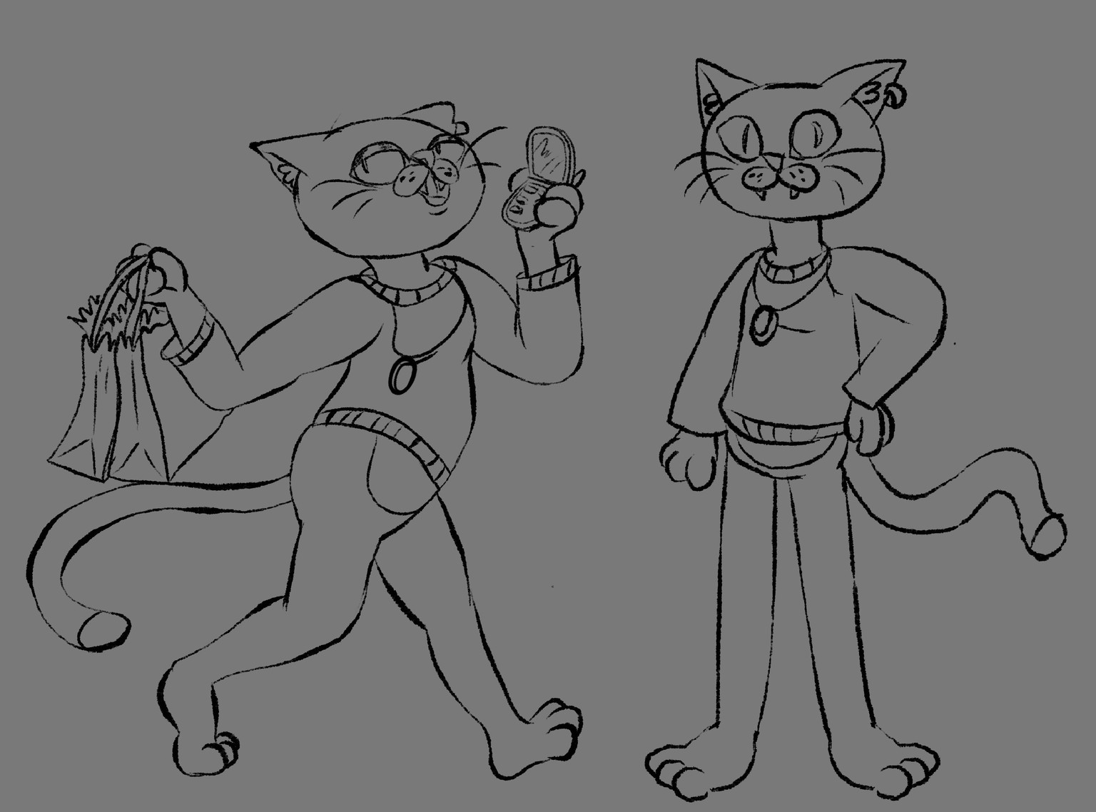 Catherine the Fashionista Feline - image 2 - student project