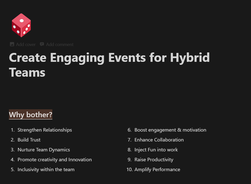 Team Events - image 1 - student project