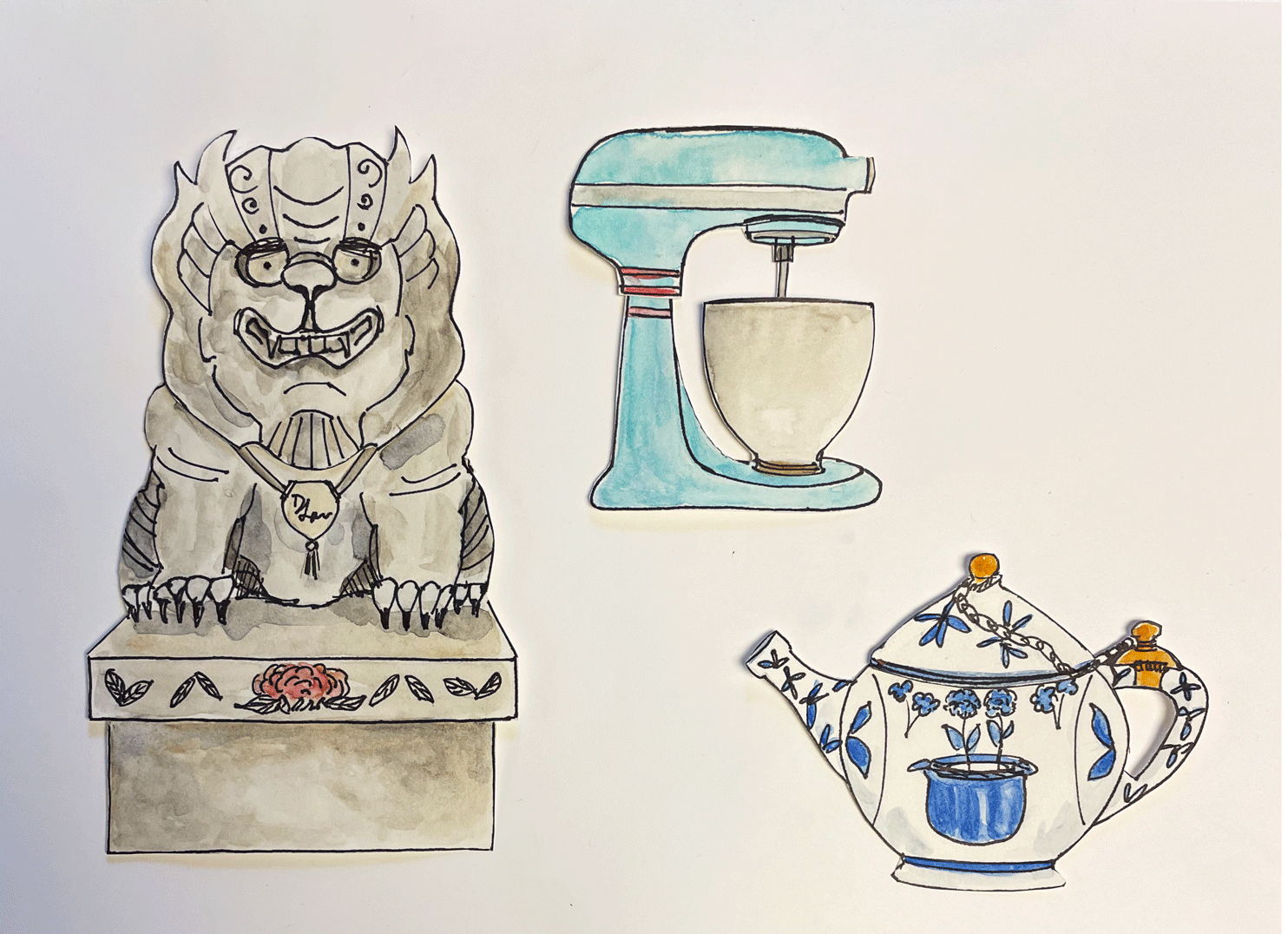 Chinese Guardian Lion - image 1 - student project