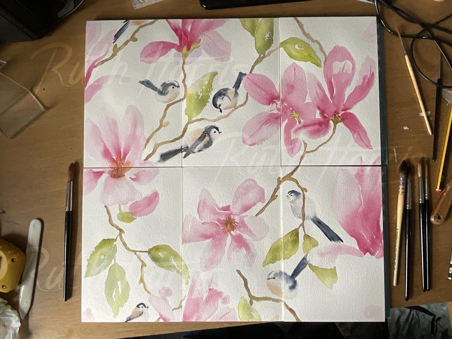 Magnolias and Long Tailed Tits - image 1 - student project