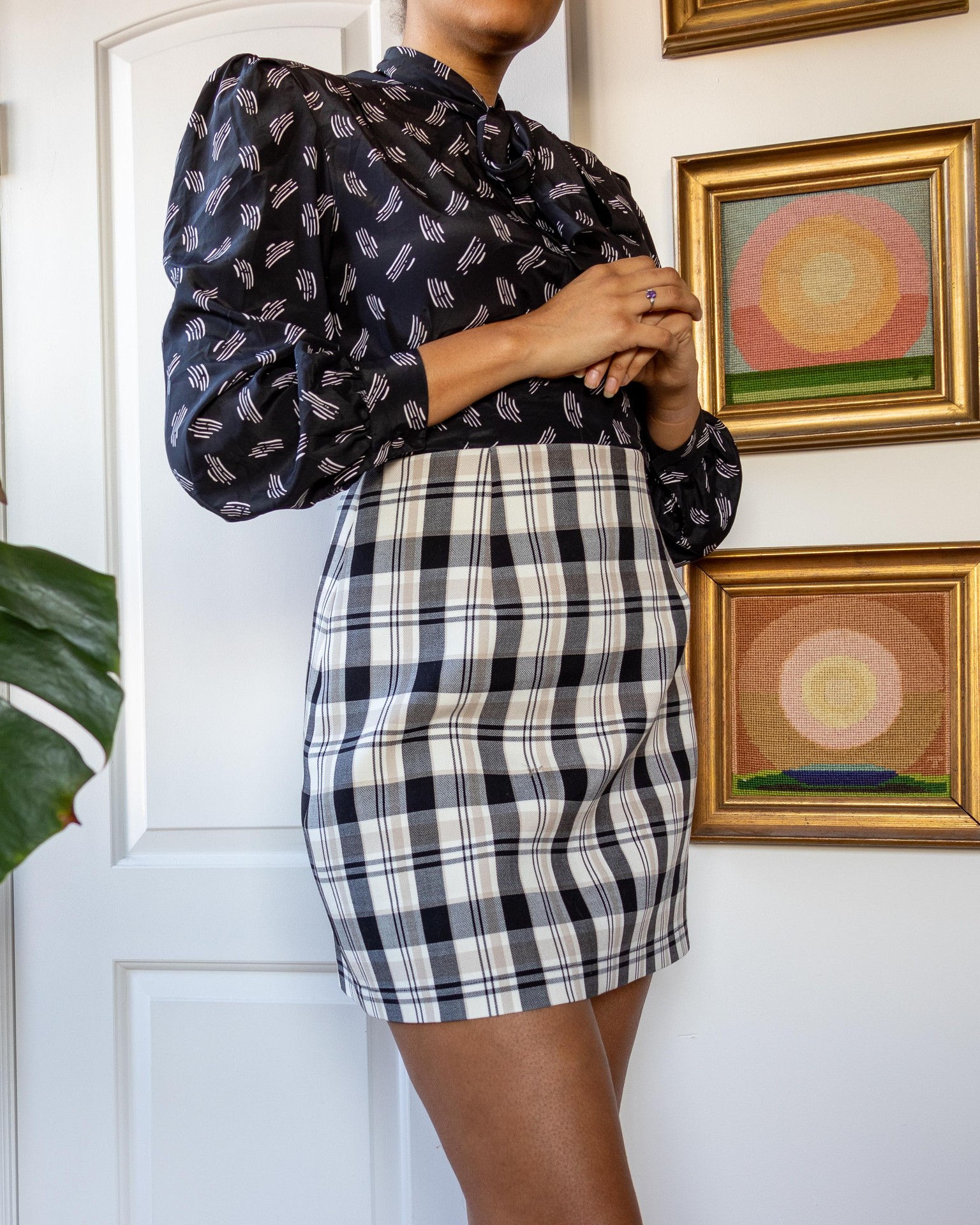 My Finished Plaid Skirt - image 3 - student project