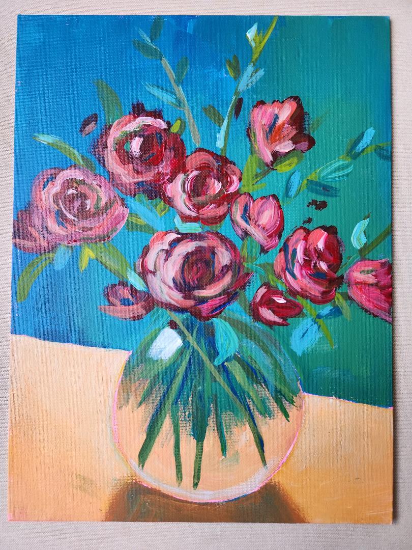 Vase of Roses - image 1 - student project
