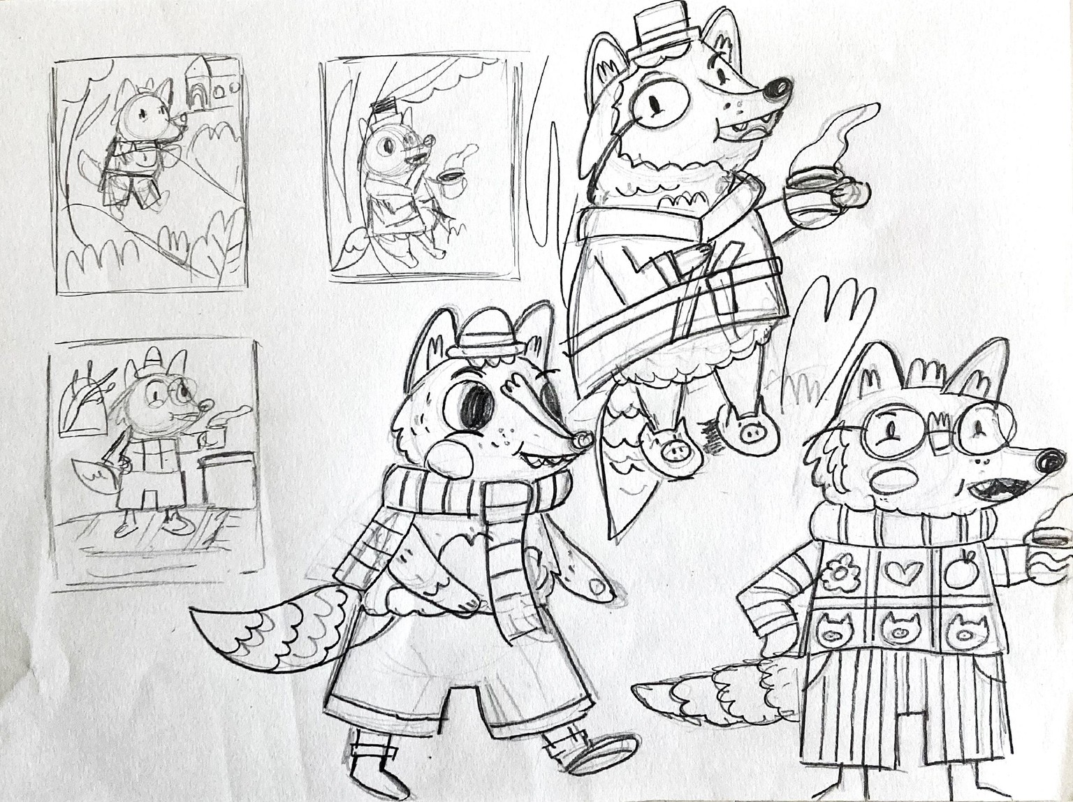 llustración con acuarela: Lobo Feroz - image 3 - student project