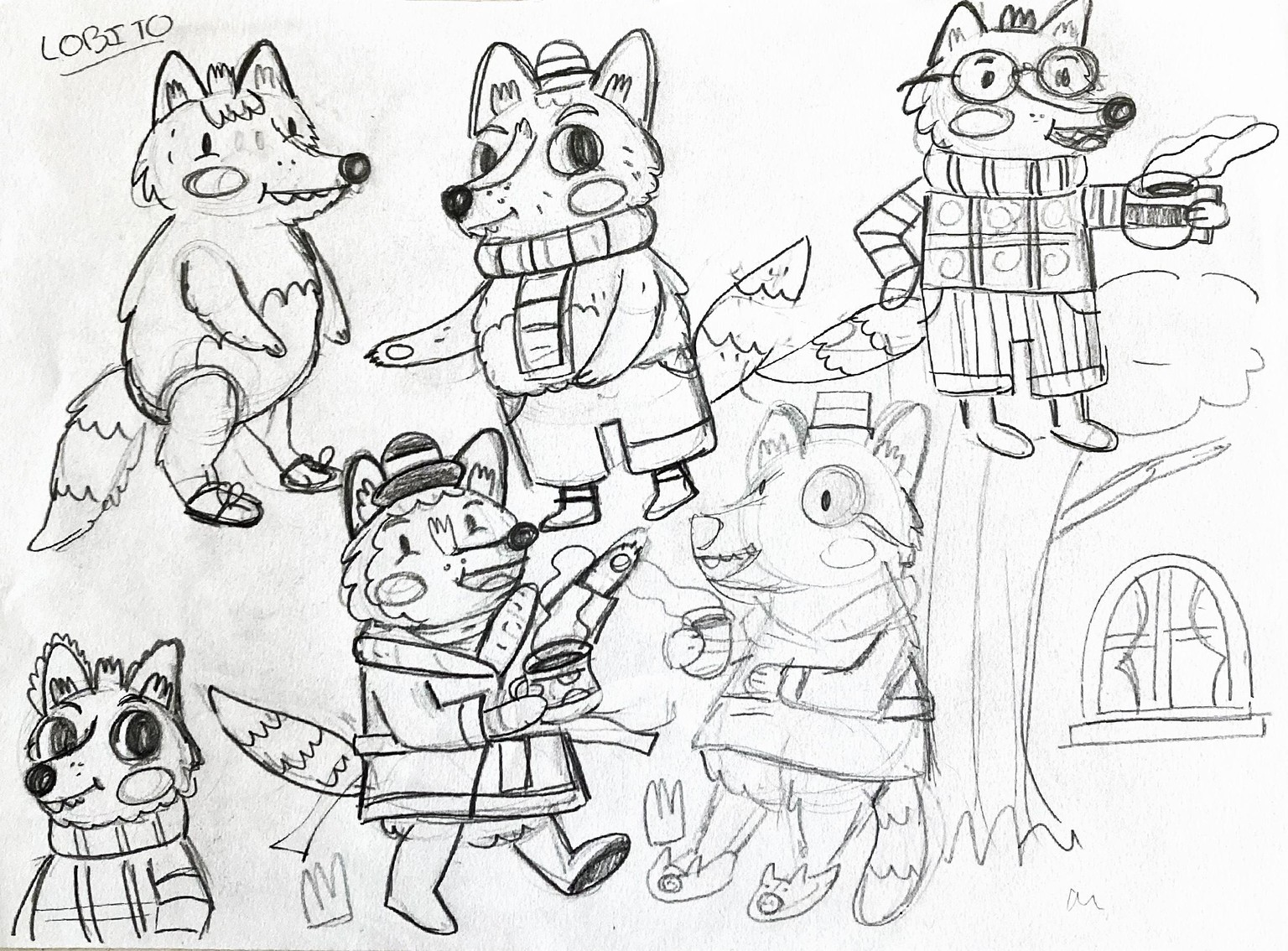 llustración con acuarela: Lobo Feroz - image 2 - student project