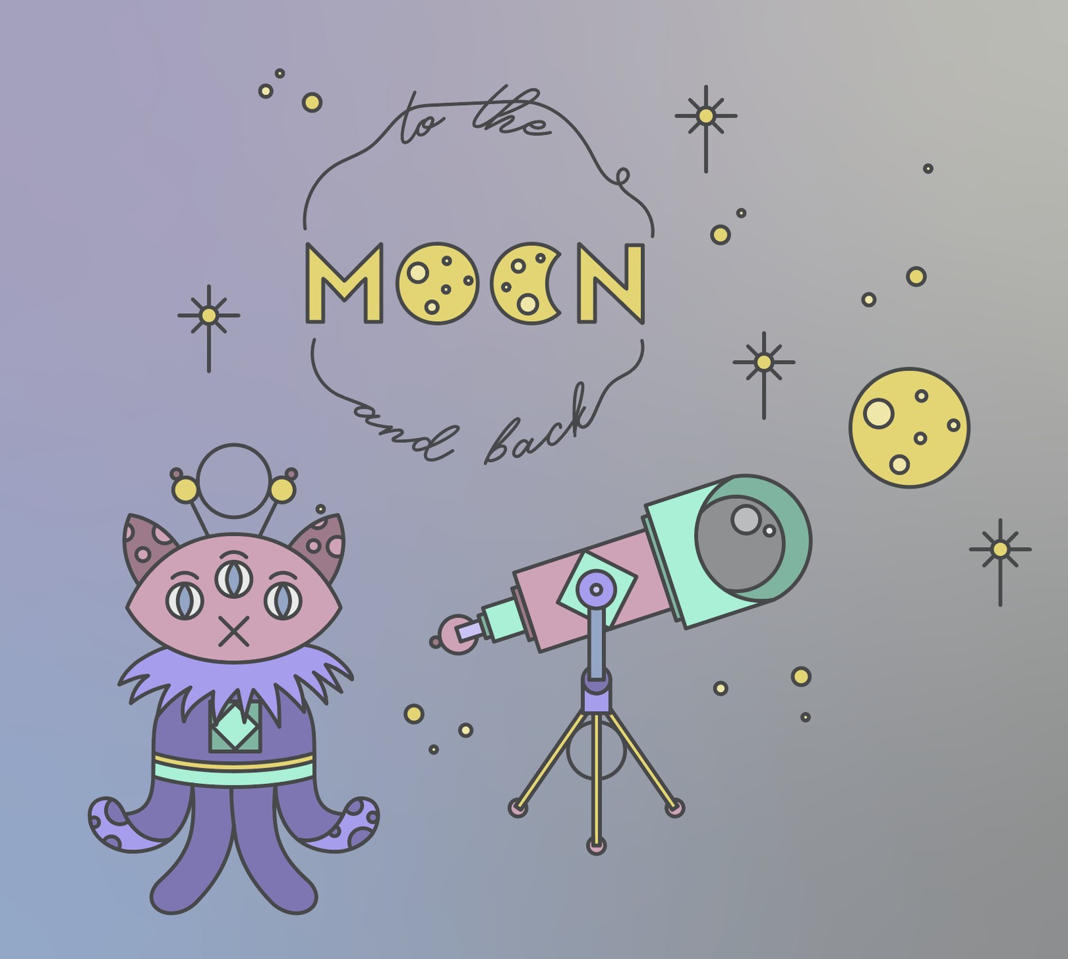 Illustrator Fundamentals: SPACE - image 11 - student project