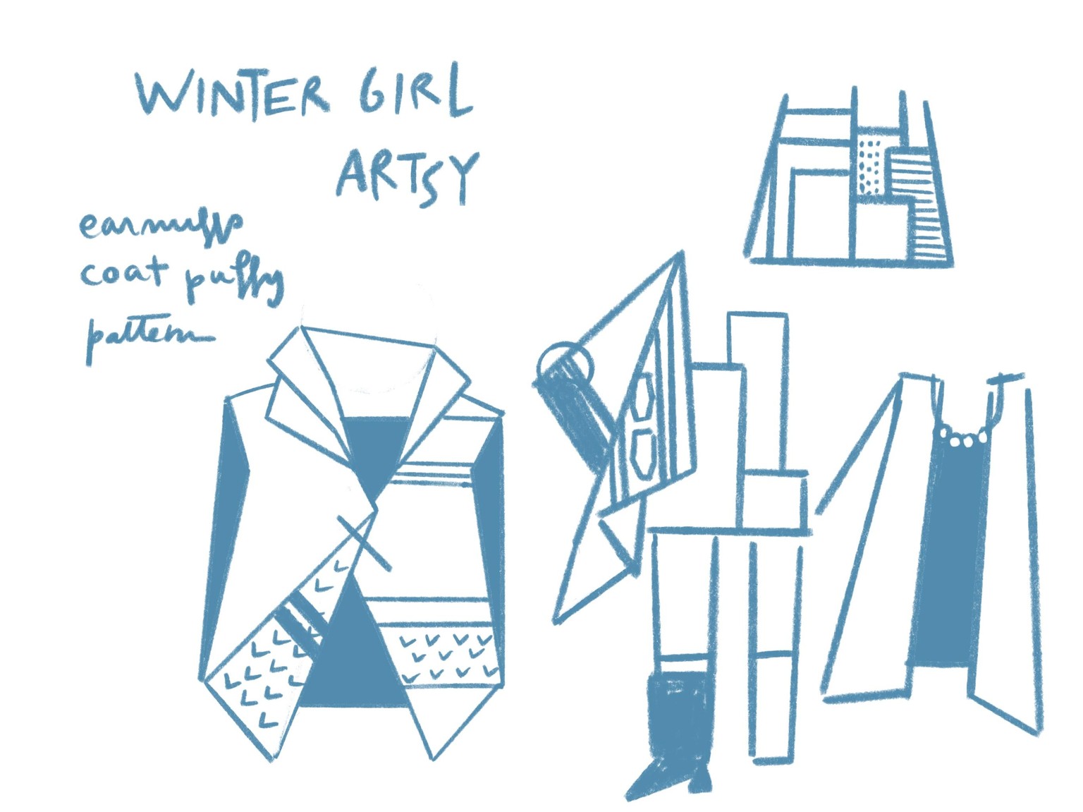 Bold artsy X winter fashion - image 2 - student project