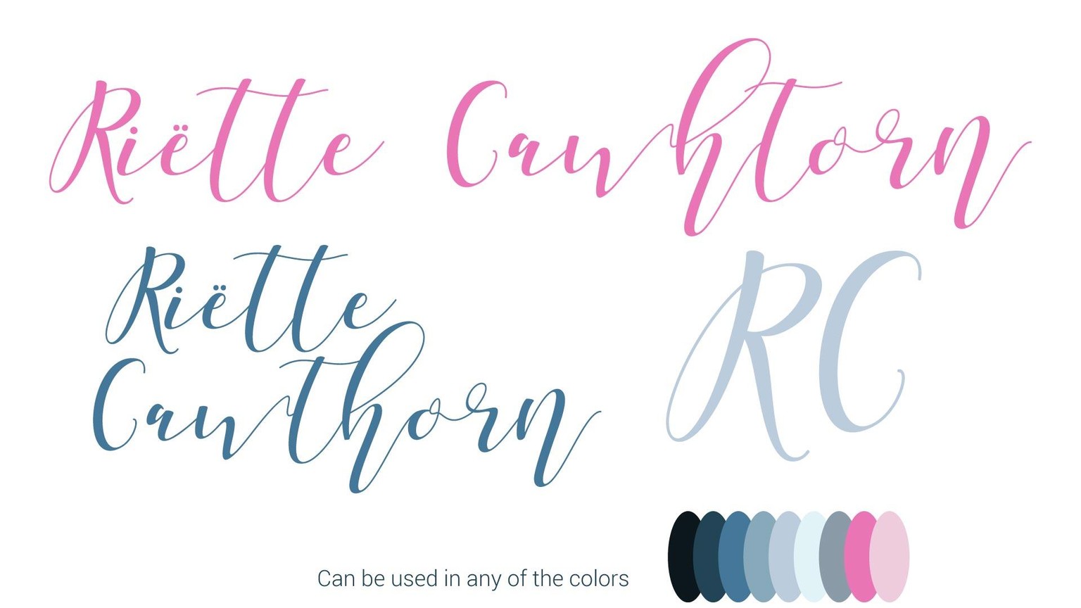 {Sample Project} Brand Style Guide for Riëtte Cawthorn - image 6 - student project