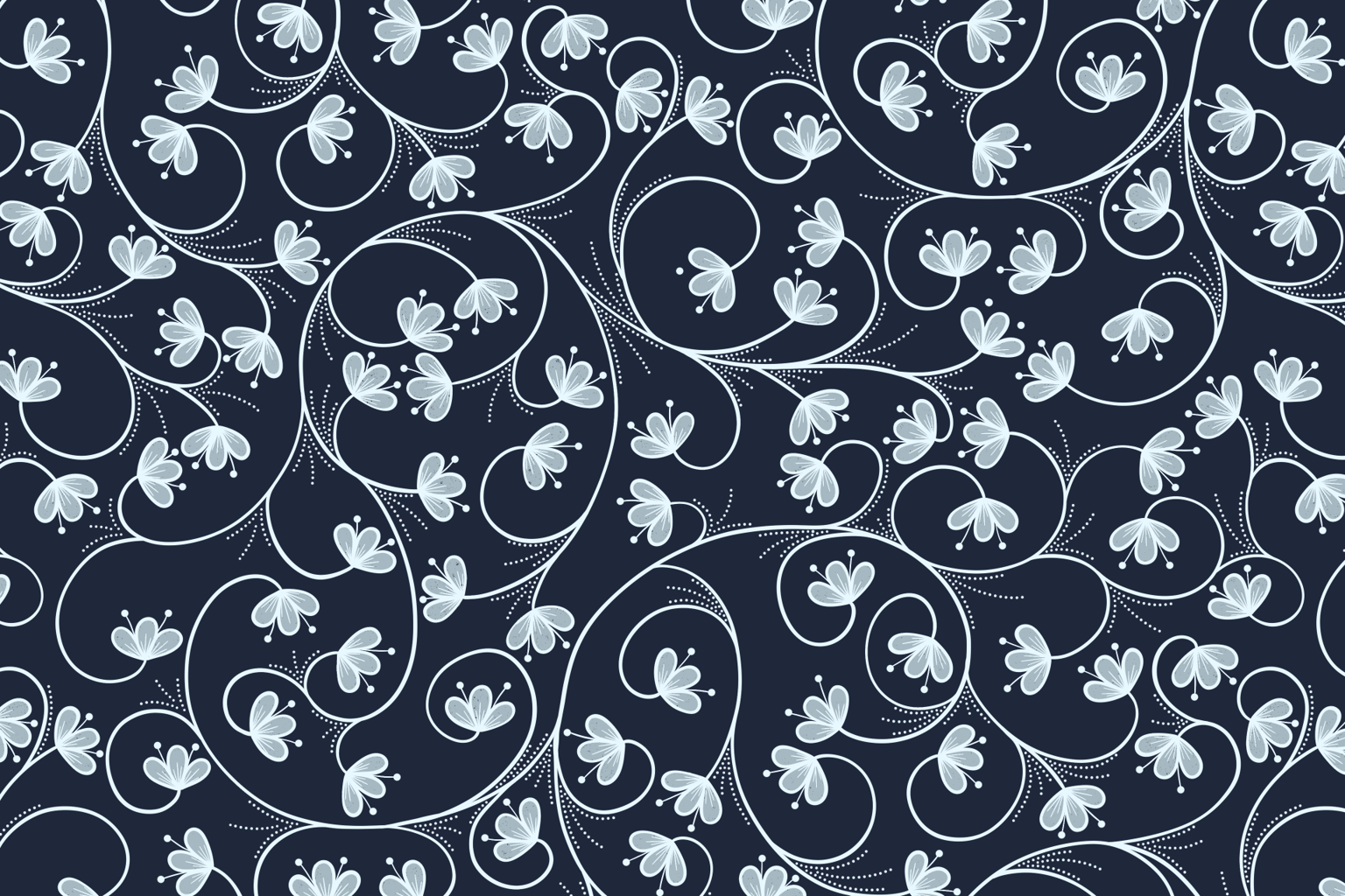 Small Flower Pattern - Procreate to Photoshop Workflow - image 4 - student project