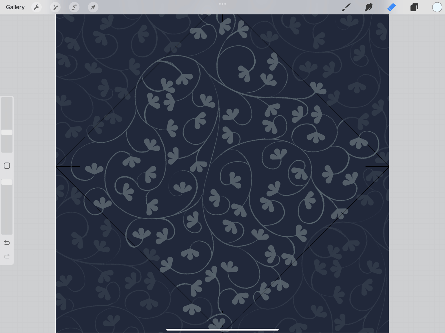 Small Flower Pattern - Procreate to Photoshop Workflow - image 1 - student project