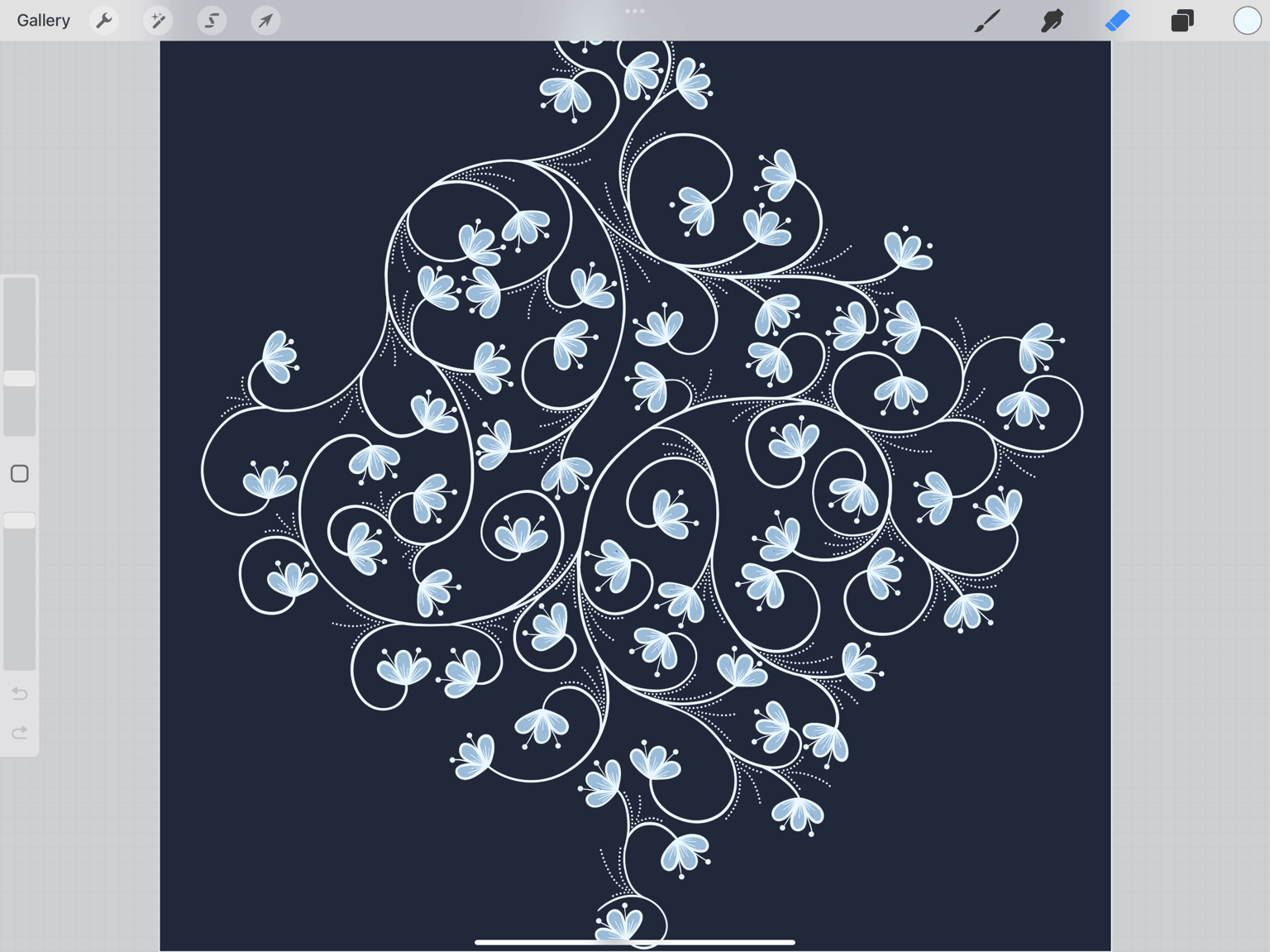 Small Flower Pattern - Procreate to Photoshop Workflow - image 2 - student project