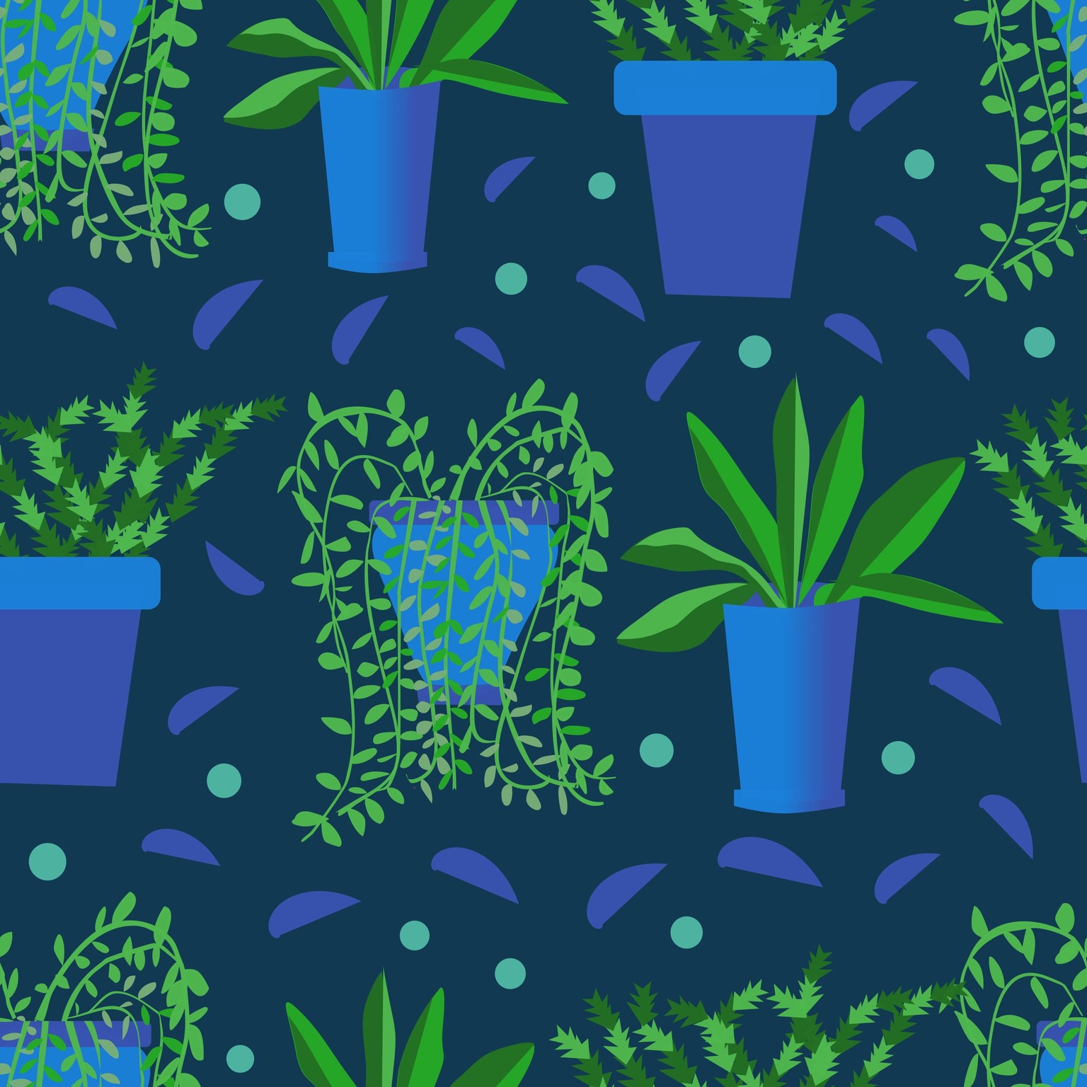 Houseplant Pattern - image 1 - student project
