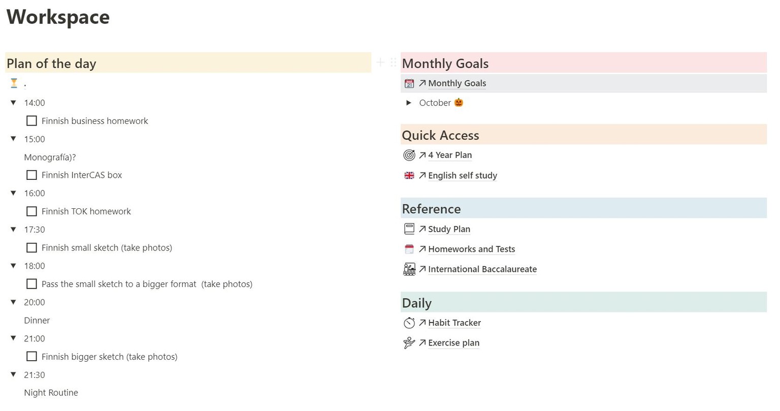 My personal dashboard and workspace! - image 1 - student project