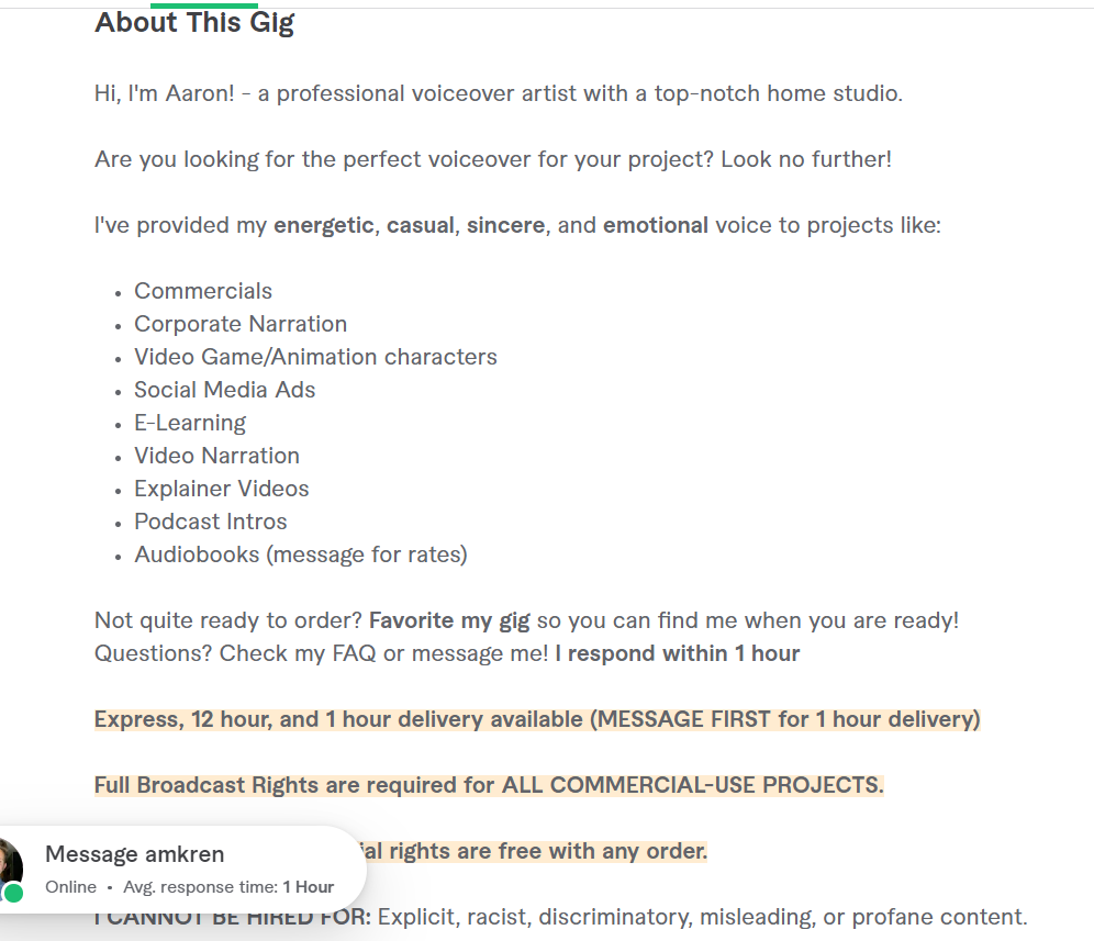 My Fiverr Gig - image 2 - student project