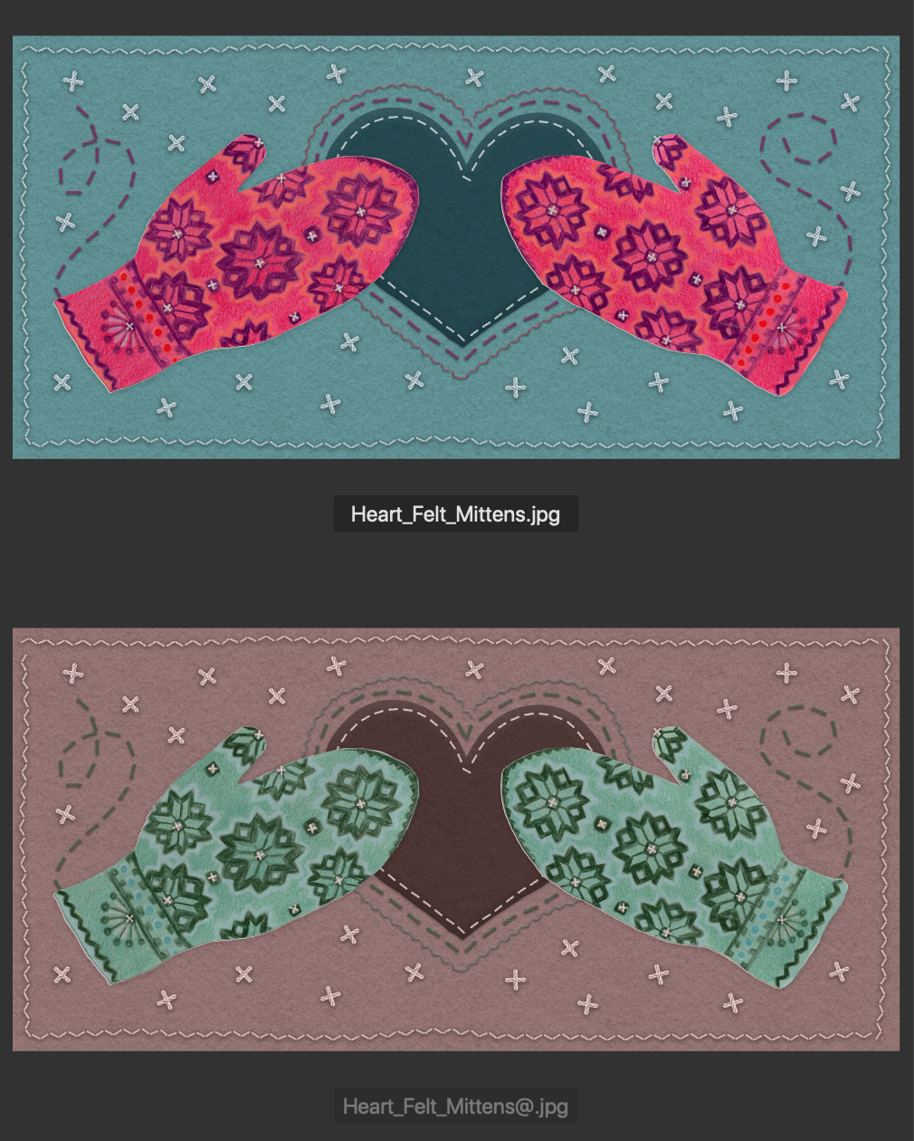 Mitten Trio - image 6 - student project