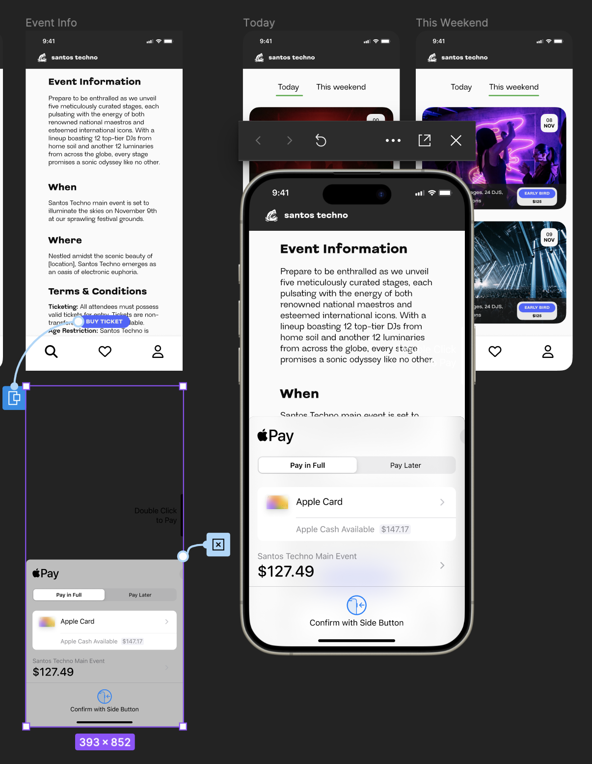 Santos Techno - Music Festival App - image 2 - student project
