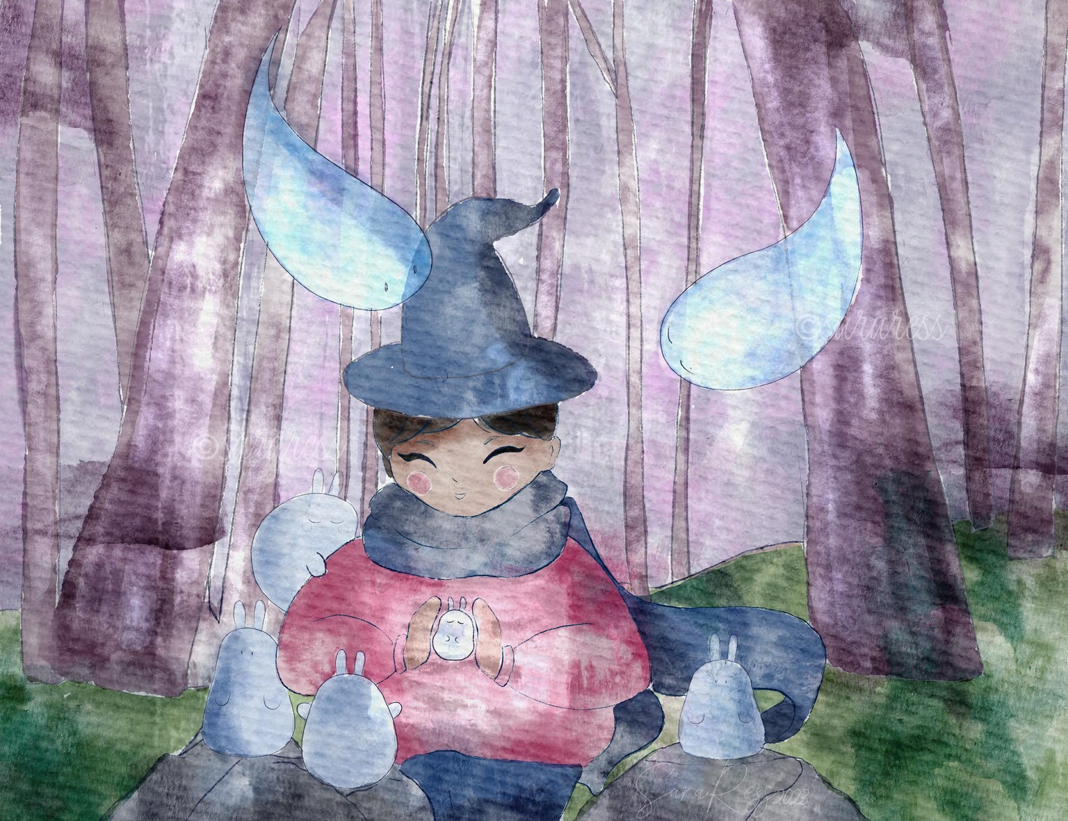 Magical Watercolor Scene - image 1 - student project