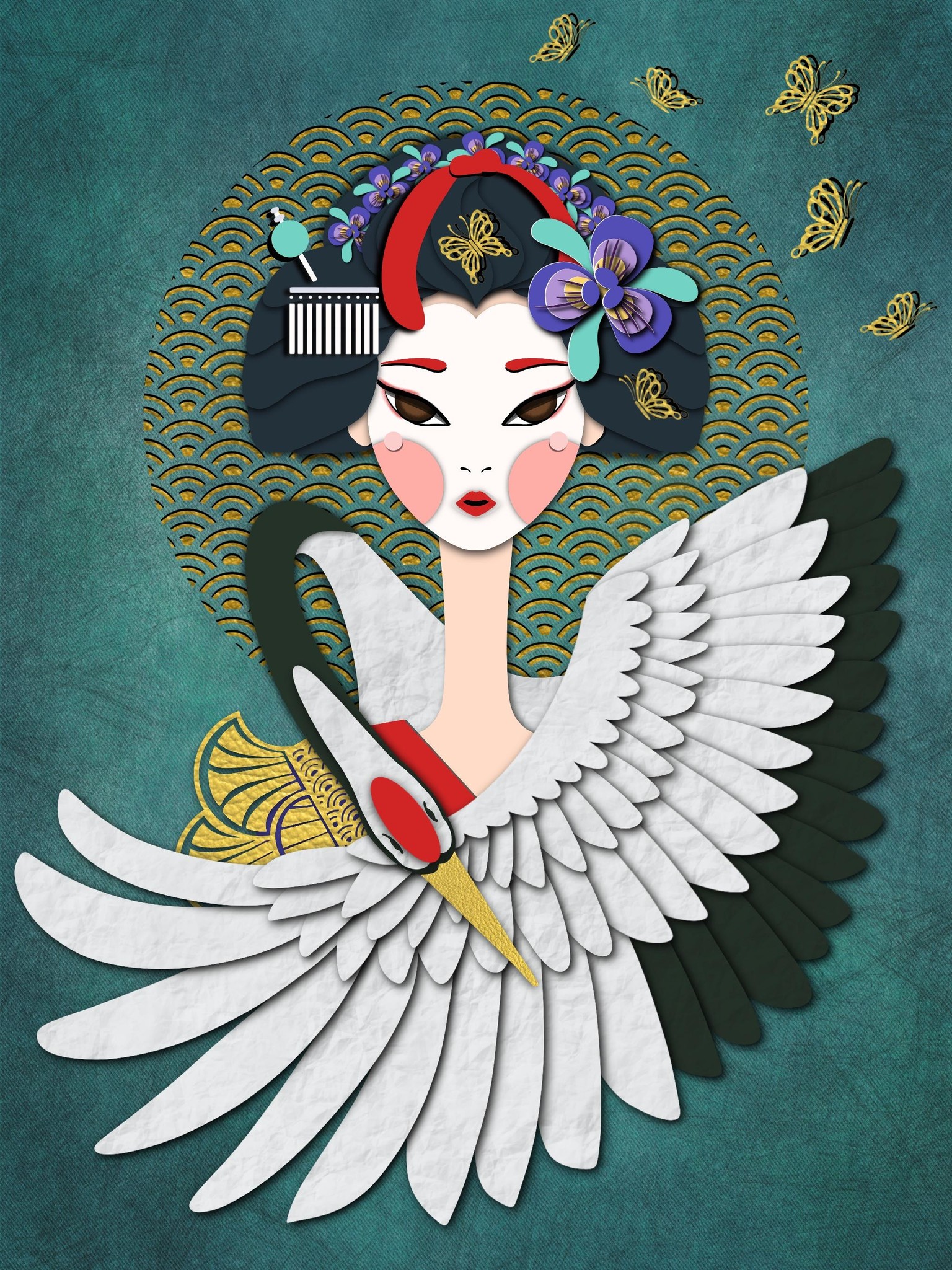 Mother Earth, Orthodontist, and Maiko Papercut - image 2 - student project