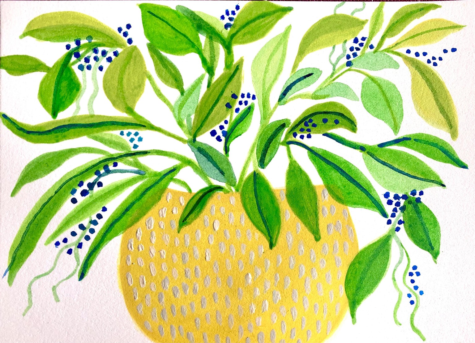 Verdant Houseplant - Yellow Pot - image 1 - student project