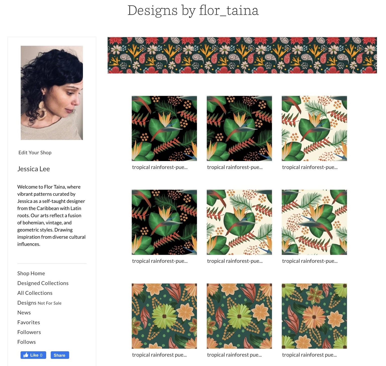 My Spoonflower Shop - image 1 - student project