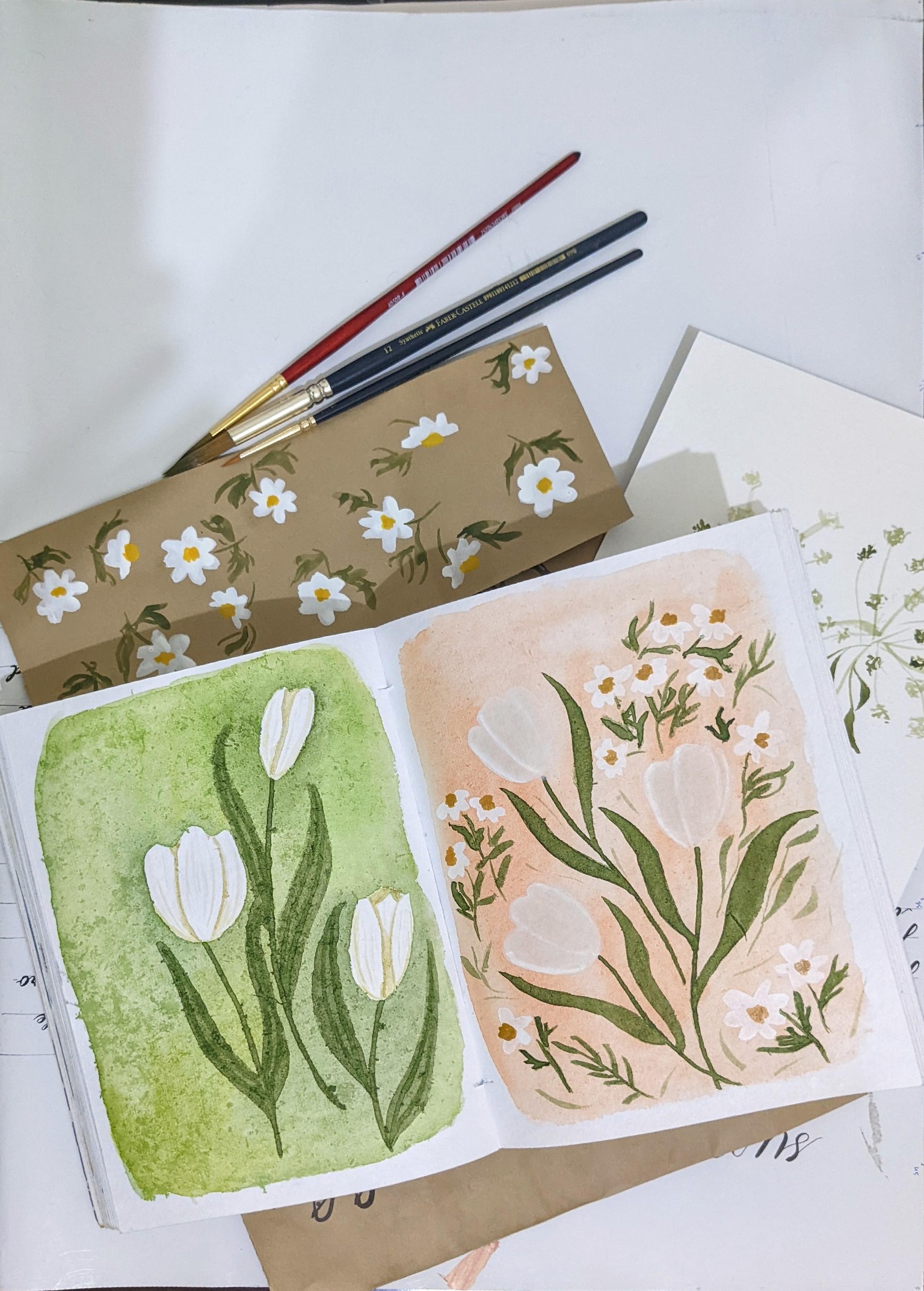 White florals - image 1 - student project