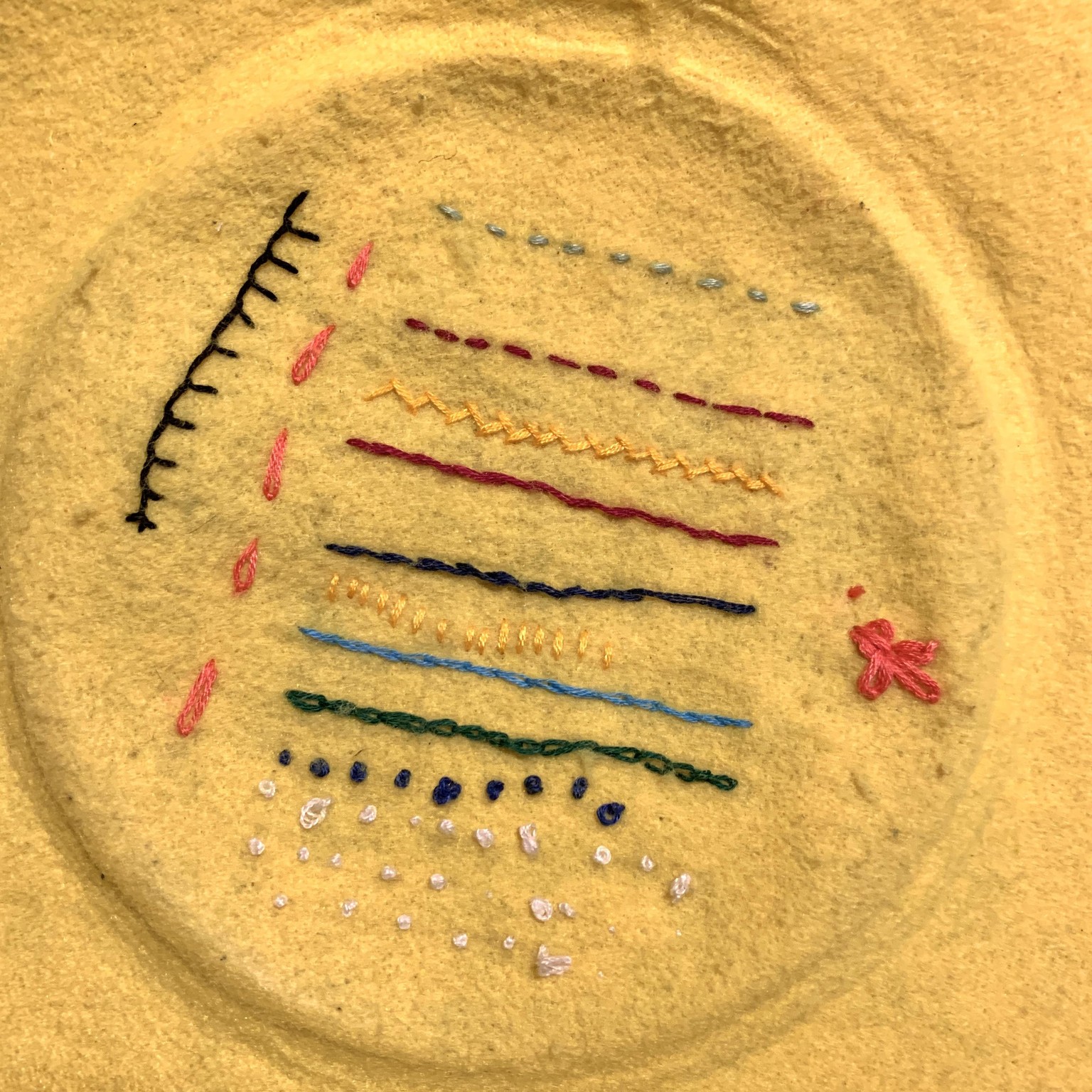 Daughter and Son learns Basic Stitches! - image 6 - student project