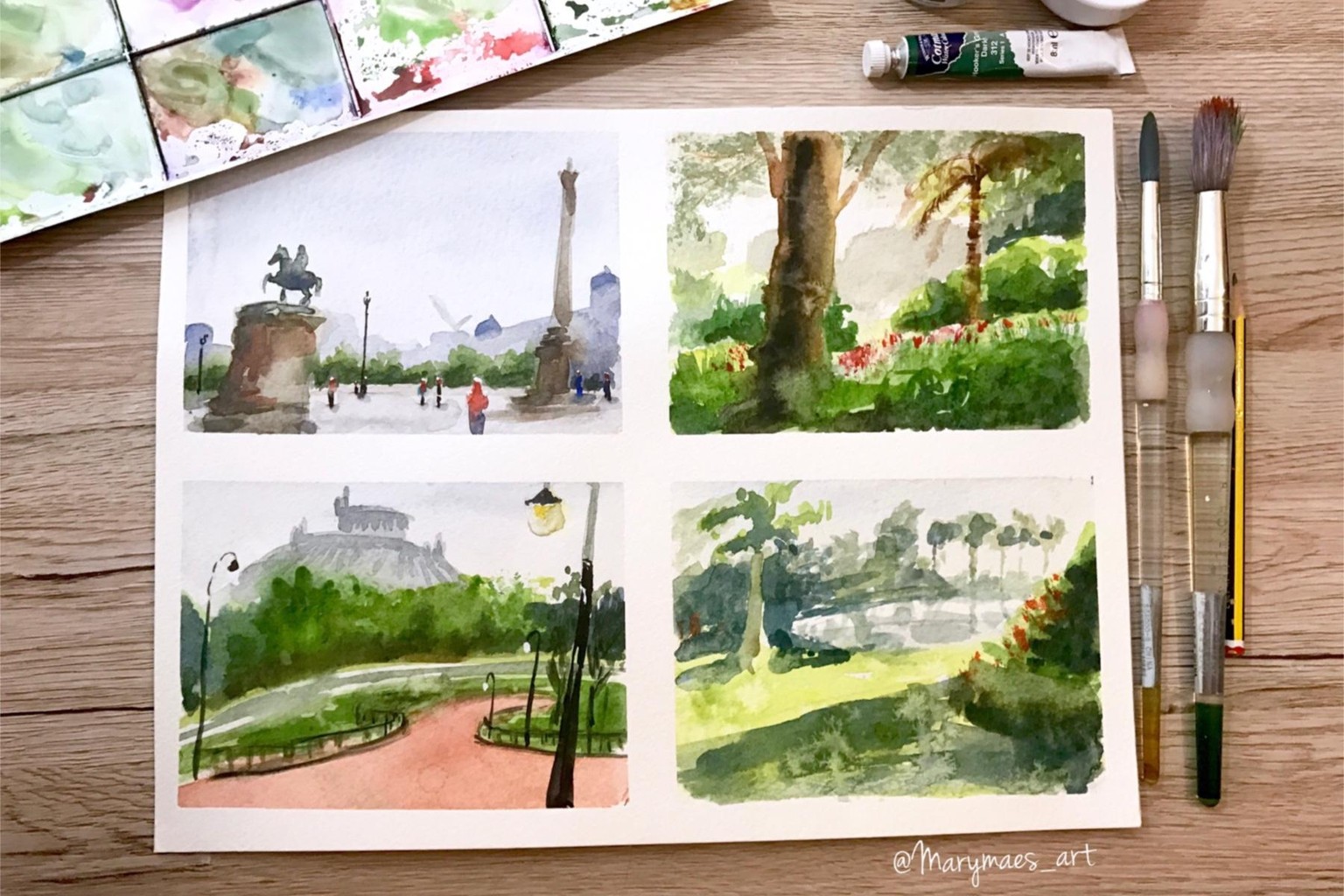 First try at Watercolor thumbnails - image 5 - student project