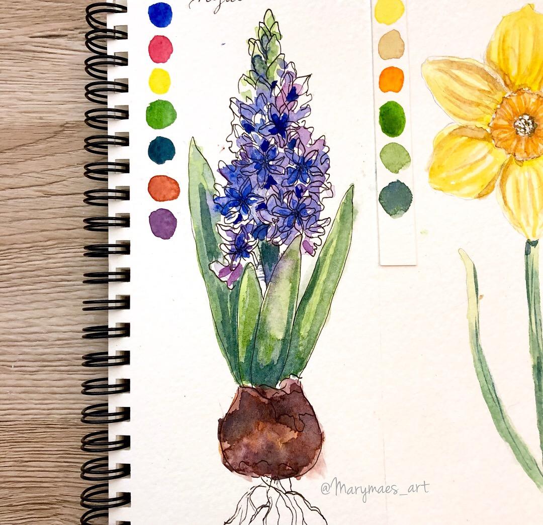 Spring flowers three ways - image 2 - student project