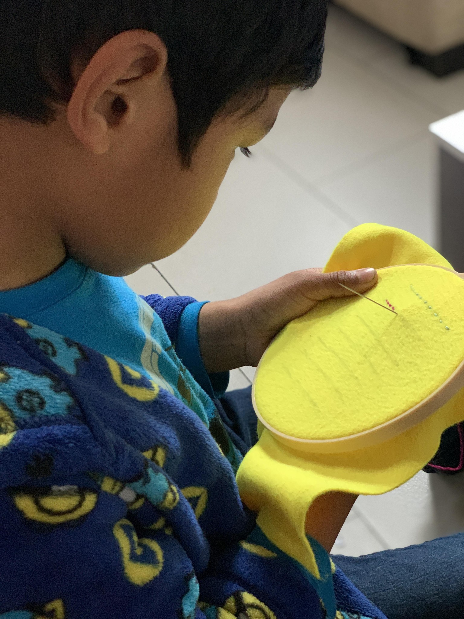 Daughter and Son learns Basic Stitches! - image 5 - student project