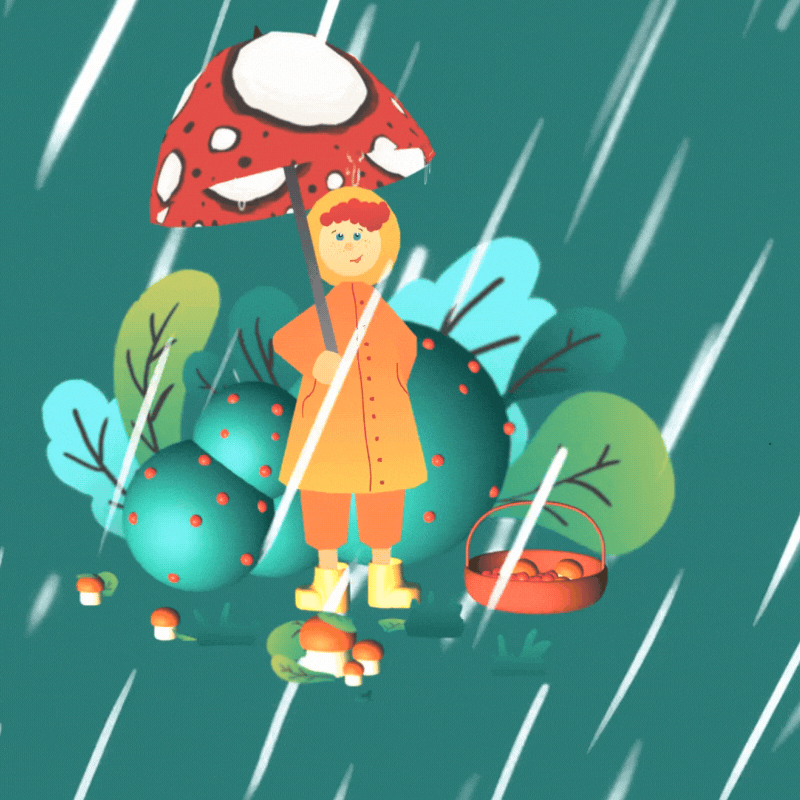 Rain girl. Blender animation. - image 1 - student project