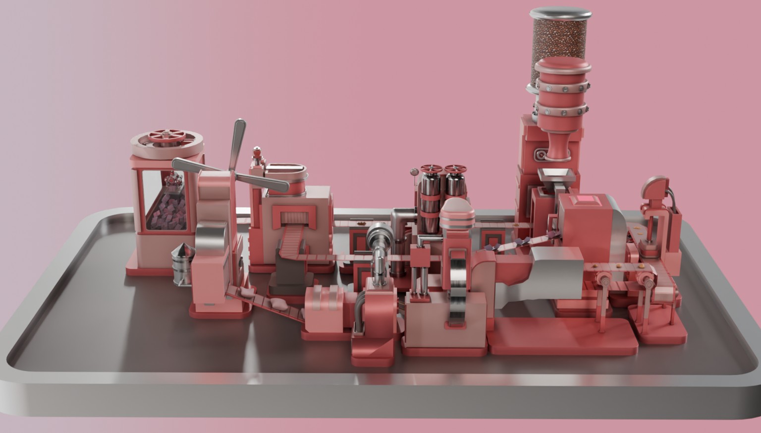 The Cookie Factory project. Blender. Instructor: 3D Tudor - image 4 - student project