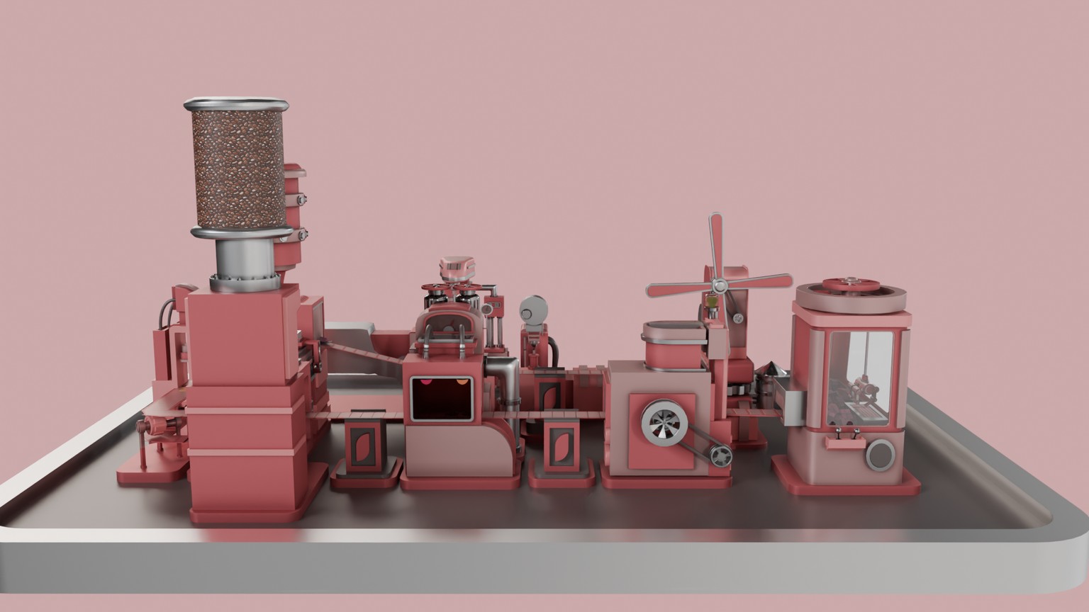The Cookie Factory project. Blender. Instructor: 3D Tudor - image 2 - student project