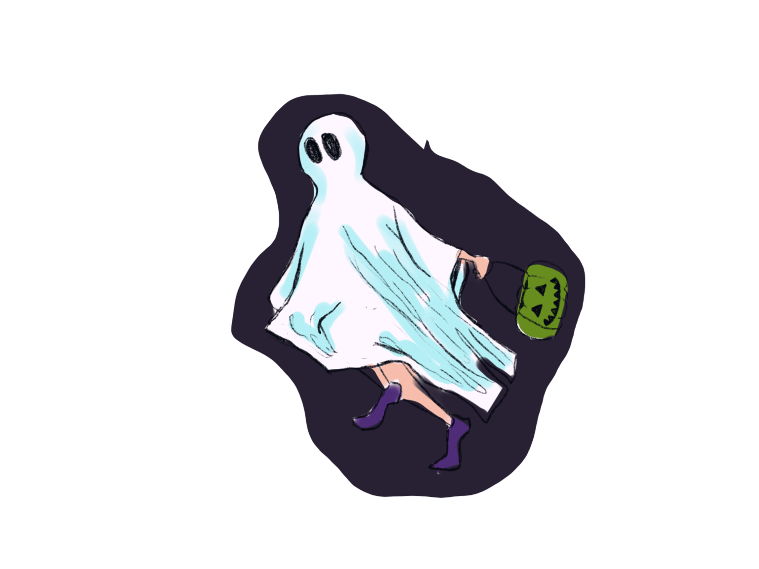Ghost on Halloween - image 2 - student project