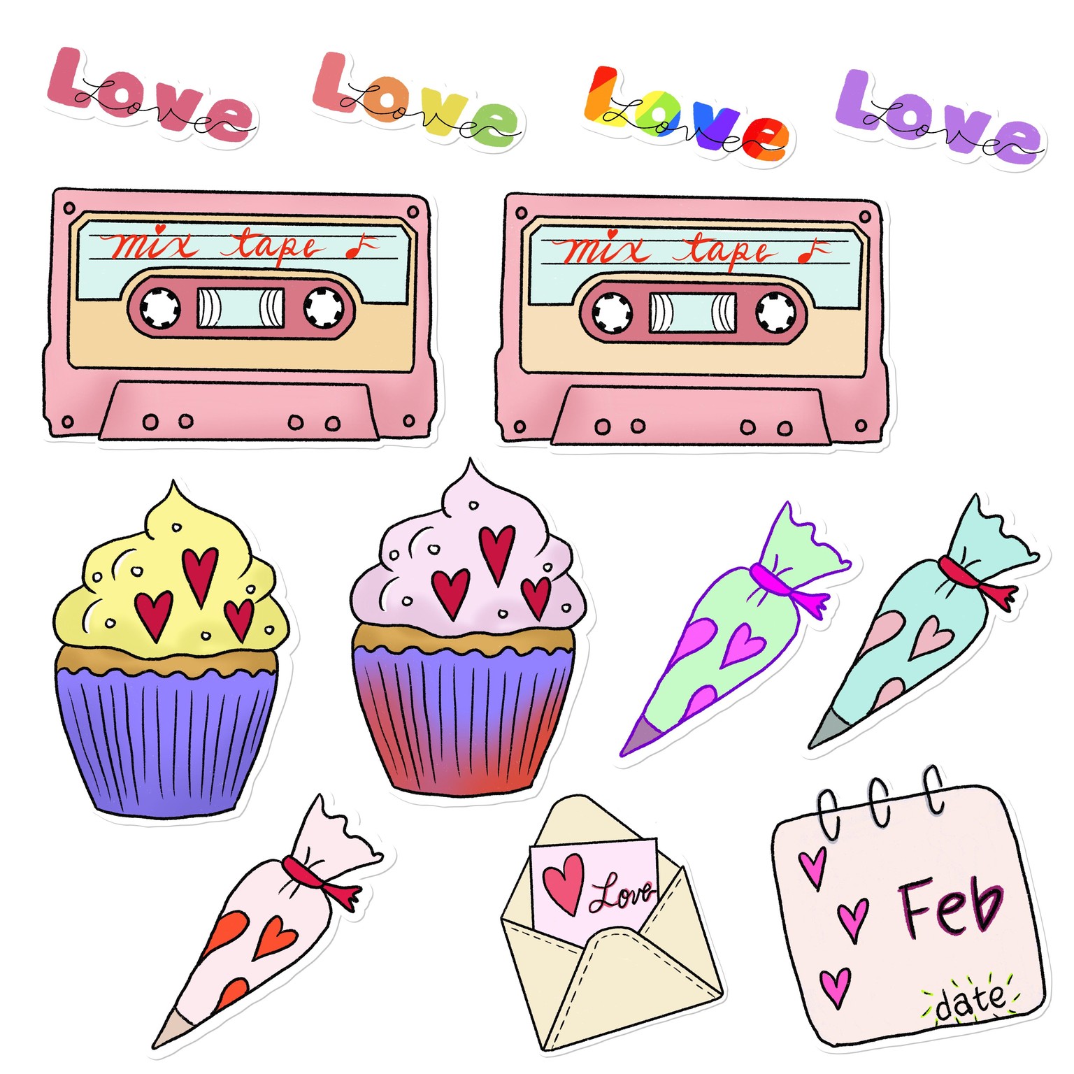 Cute stickers - image 1 - student project