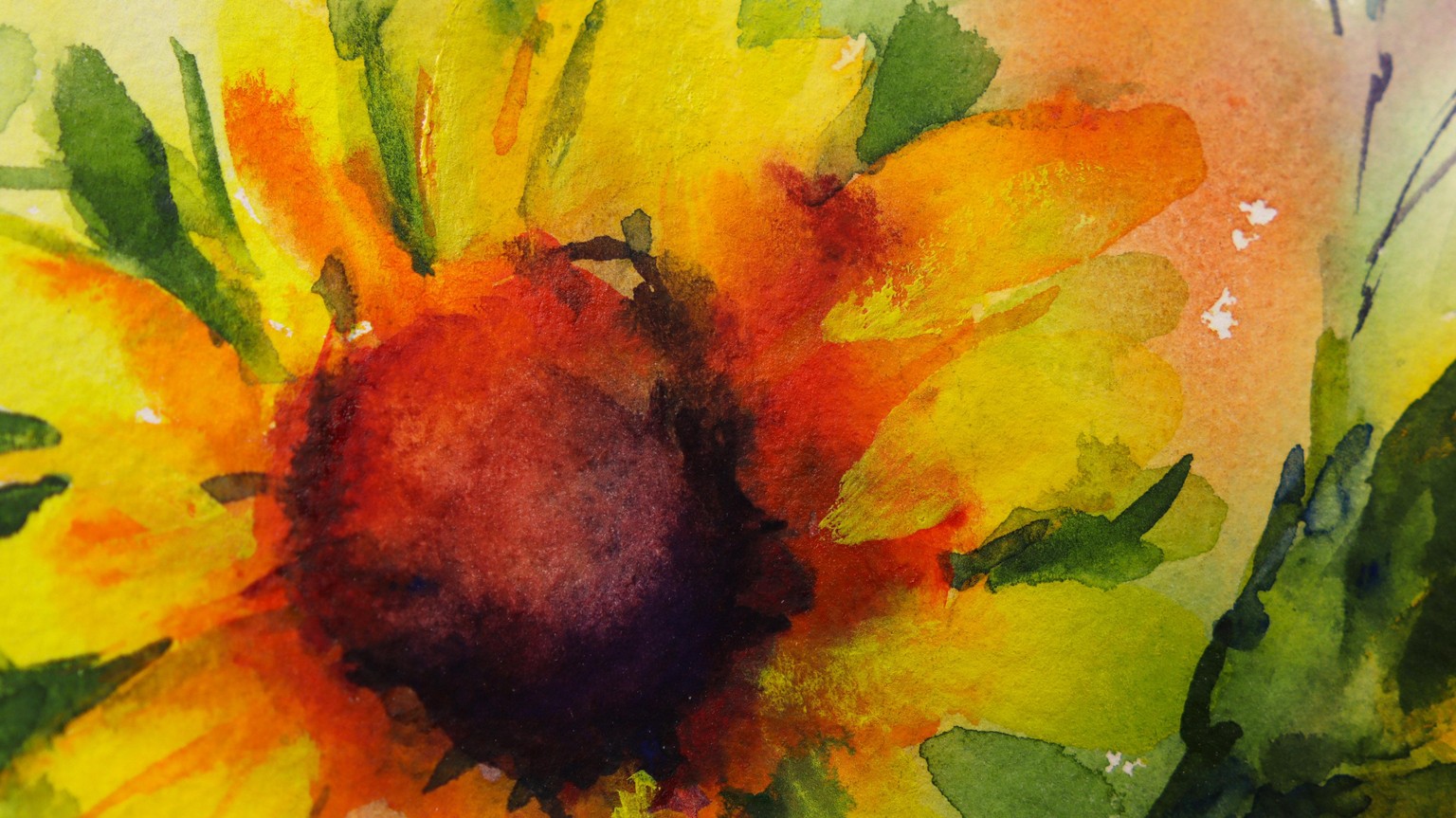 Loose and Lively Sunflower Still Life - image 2 - student project