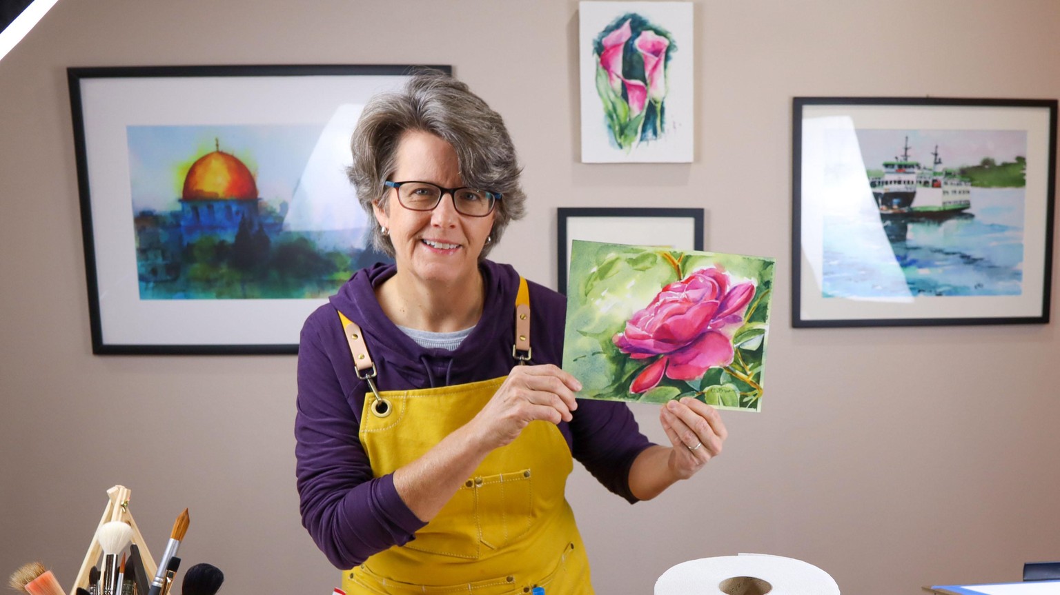 A Wild Rose in Watercolor - image 3 - student project
