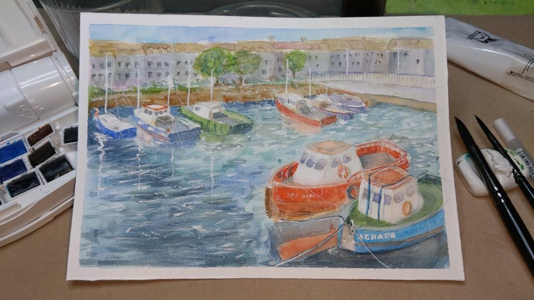 Painting Boats and Water - image 1 - student project